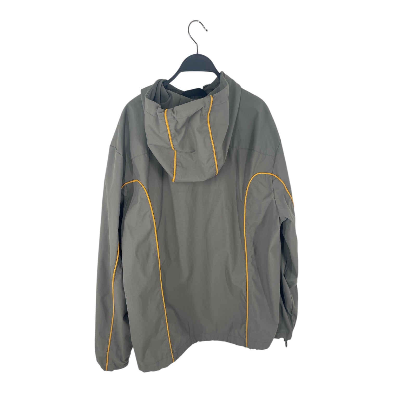 DIESEL/Windbreaker/L/Polyester/GRY/J-HIVES\YEL TRIM view 2