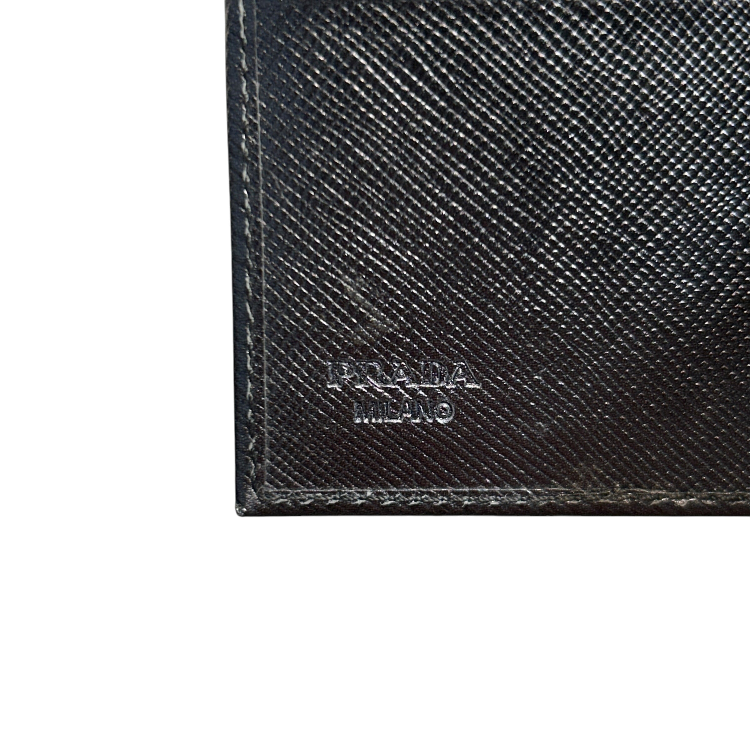 PRADA/Wallet/Leather/BLK/L's/Saffiano Money Clip Wallet view 5