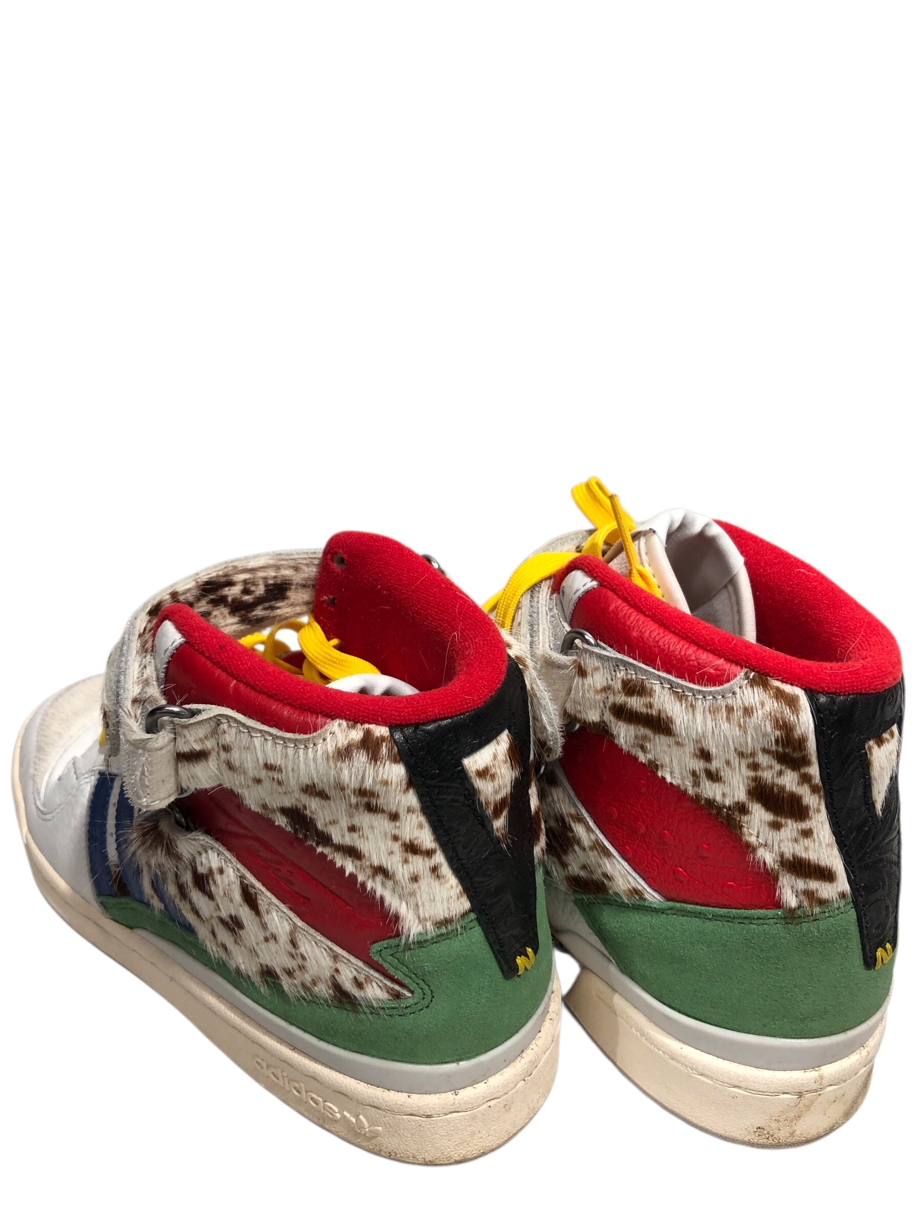 adidas/Hi-Sneakers/US 7/Animal Pattern/Leather/WHT/TULIE YAITO FORUM 84 view 1