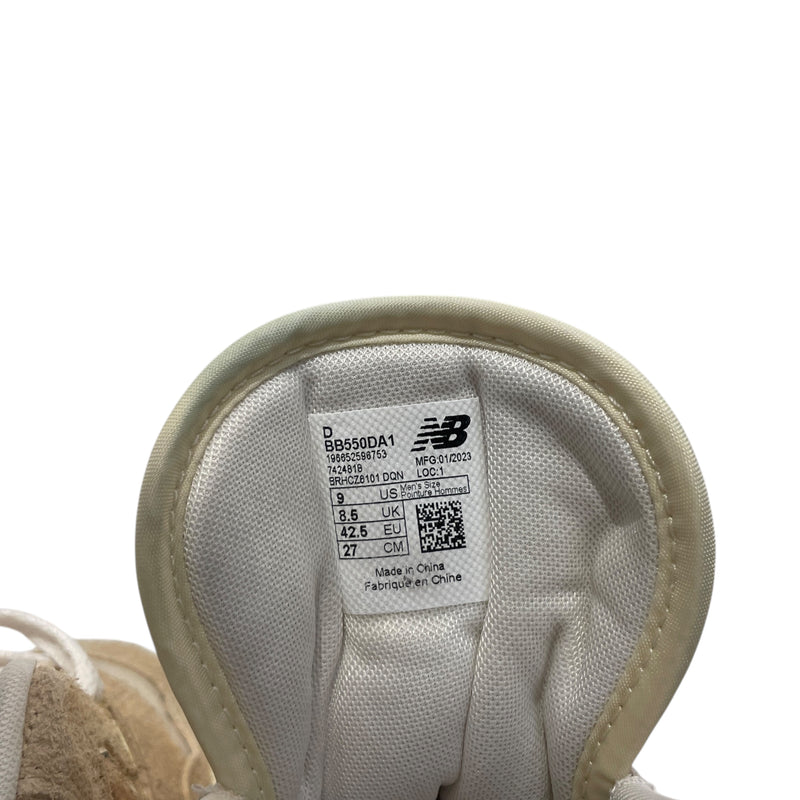 NEW BALANCE/Low-Sneakers/US 9/Cotton/CRM/550 aime leon dore