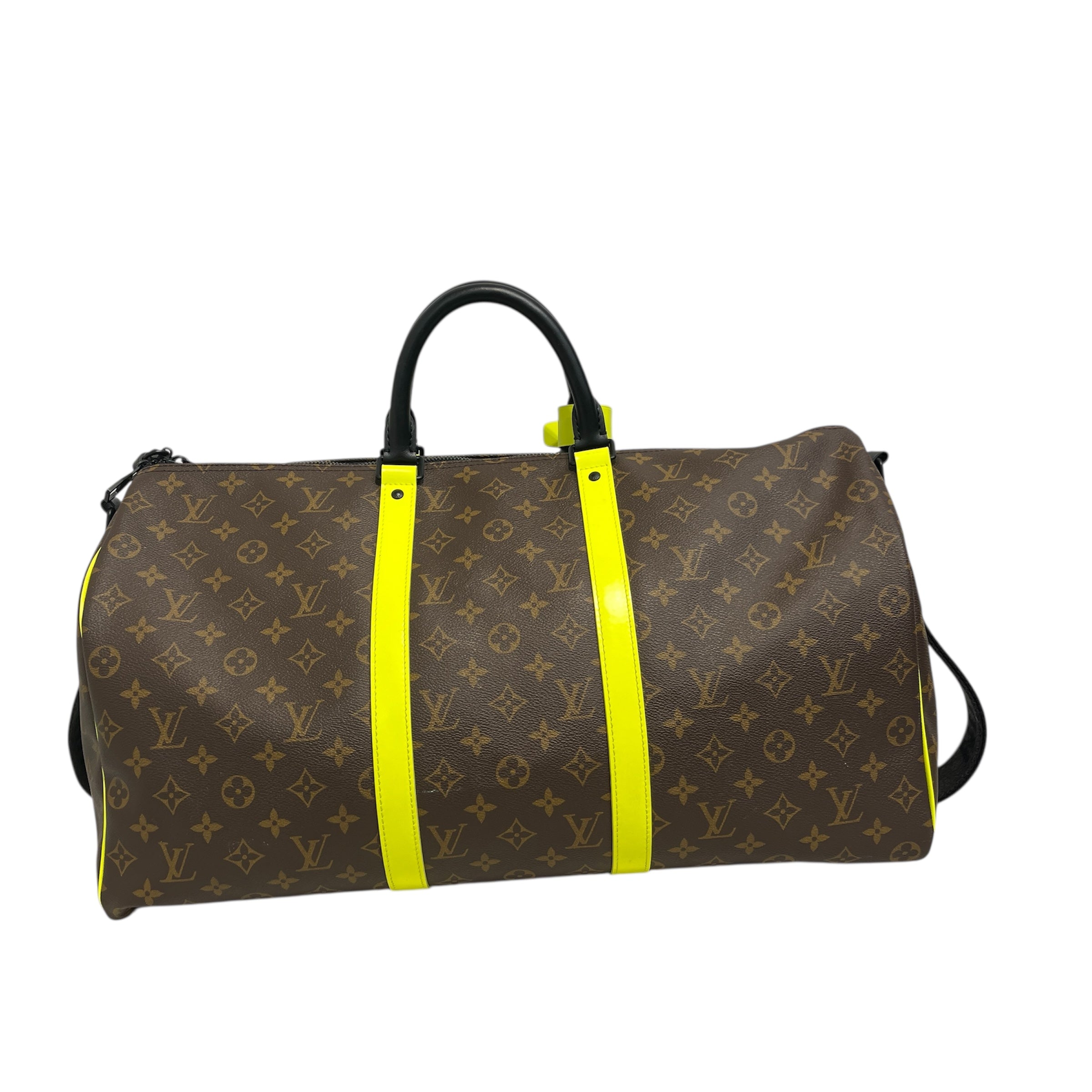 LOUIS VUITTON/Luggage/Monogram/Leather/BRW/Keepall travel bag view 2