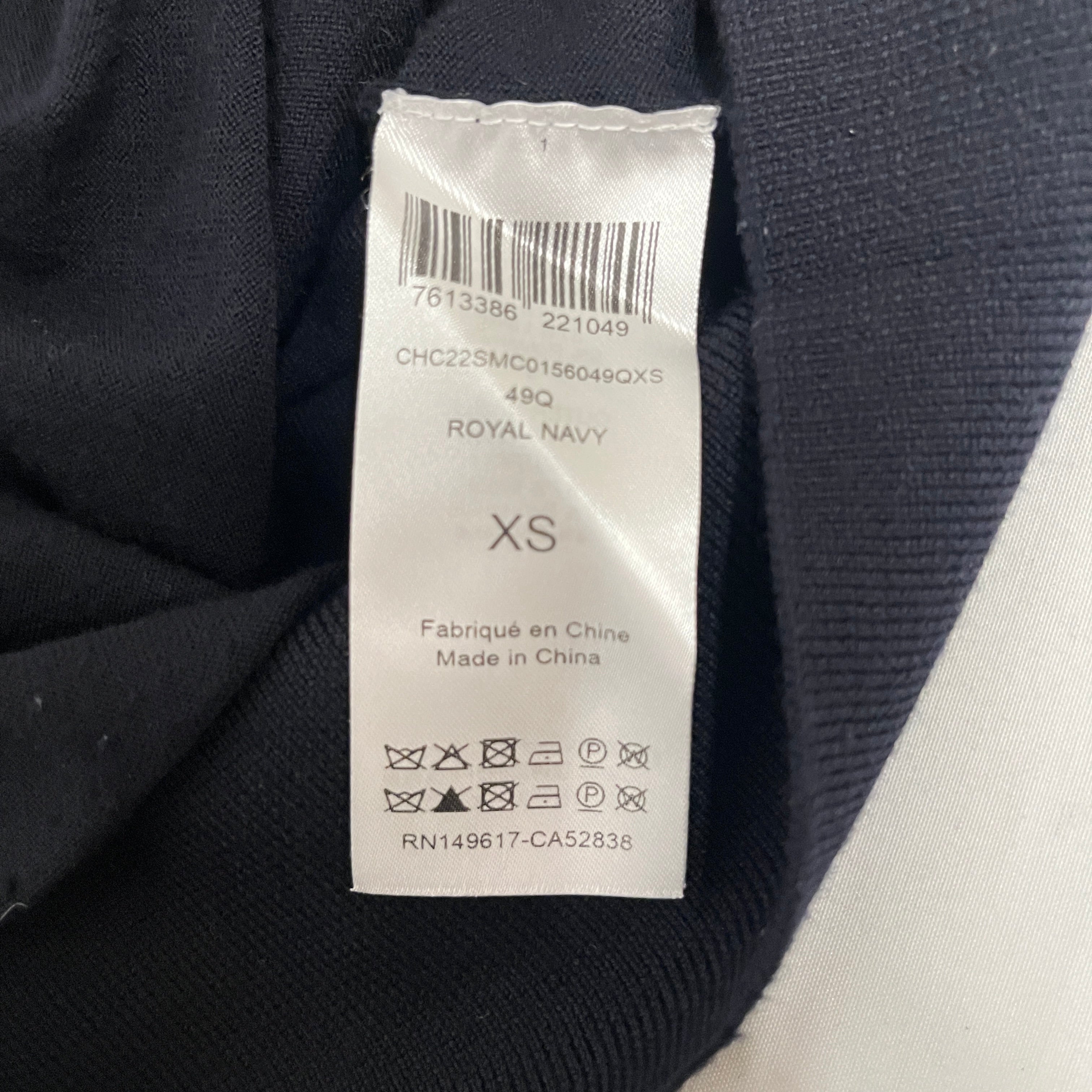 Chloe/Cardigan/XS/Cotton/NVY/V NECK CARDIGAN view 4