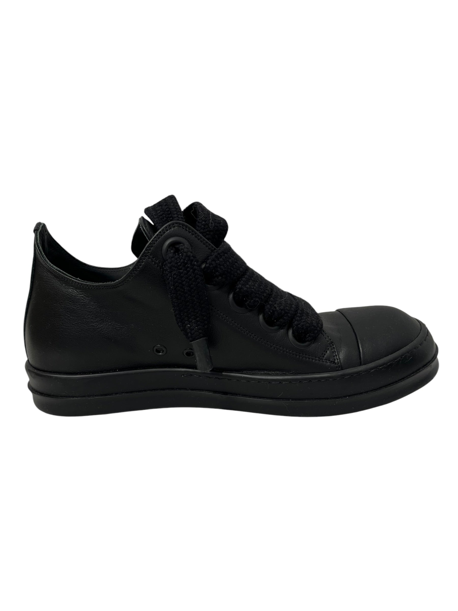 Rick Owens/Low-Sneakers/EU 43/Leather/BLK/JUMBO LACE RAMONE LOW view 3