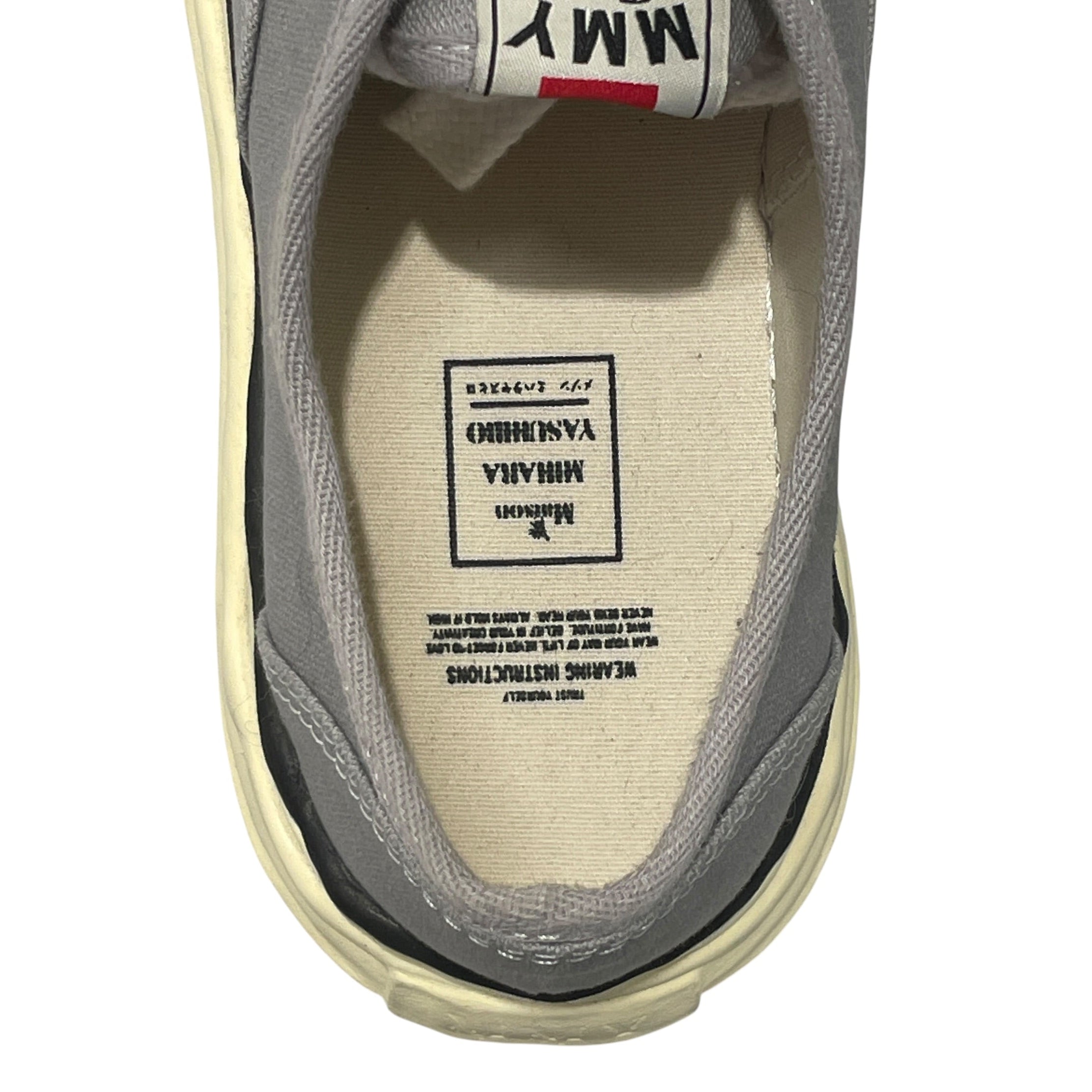 MIHARA YASUHIRO/Low-Sneakers/US 10/Cotton/GRY/baker view 3