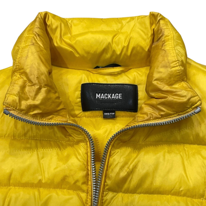 MACKAGE/Puffer Jkt/XXS/Polyester/YEL/