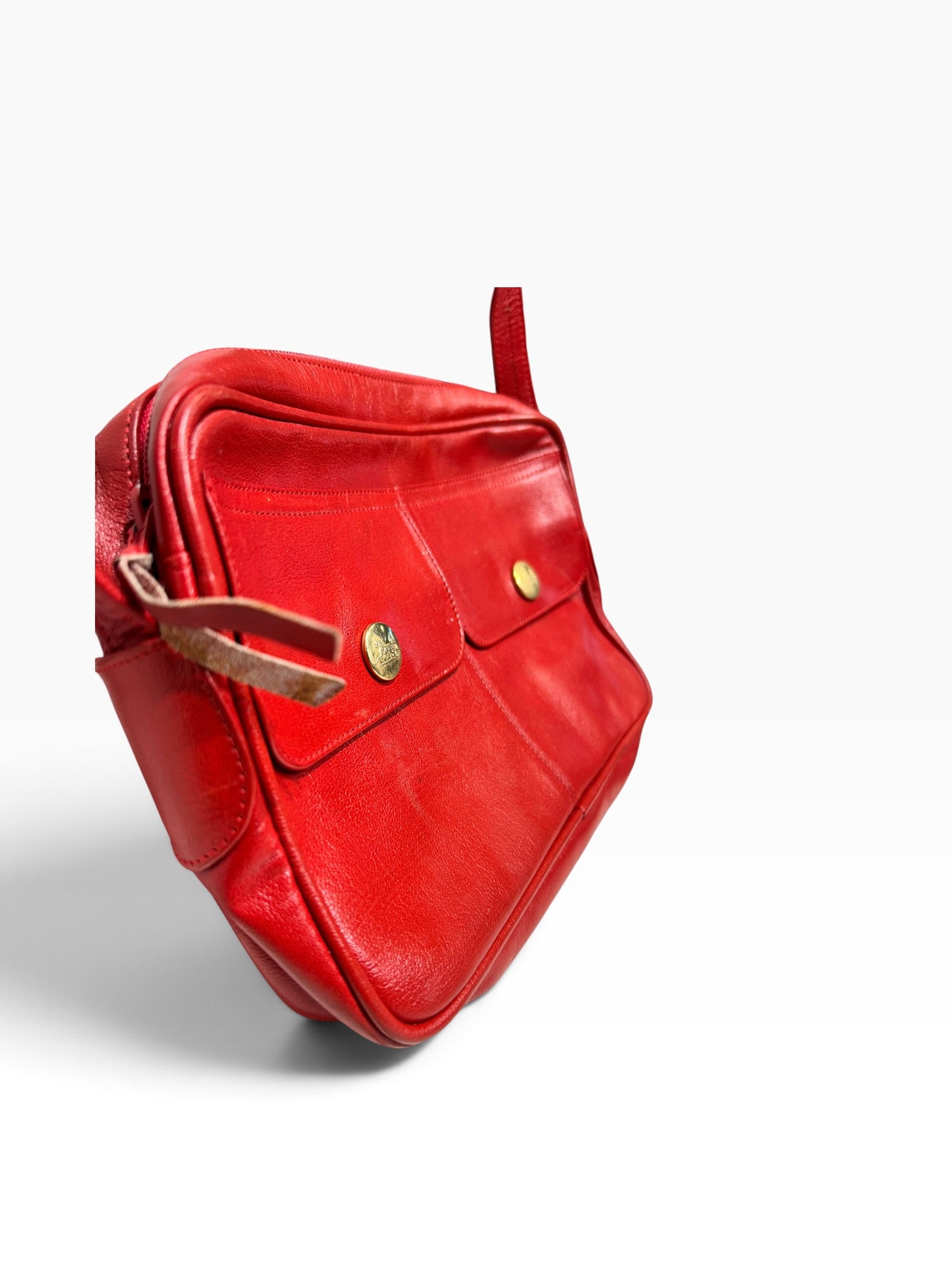CELINE/Cross Body Bag/Leather/VINTAGE DOUBLE FLAP view 6
