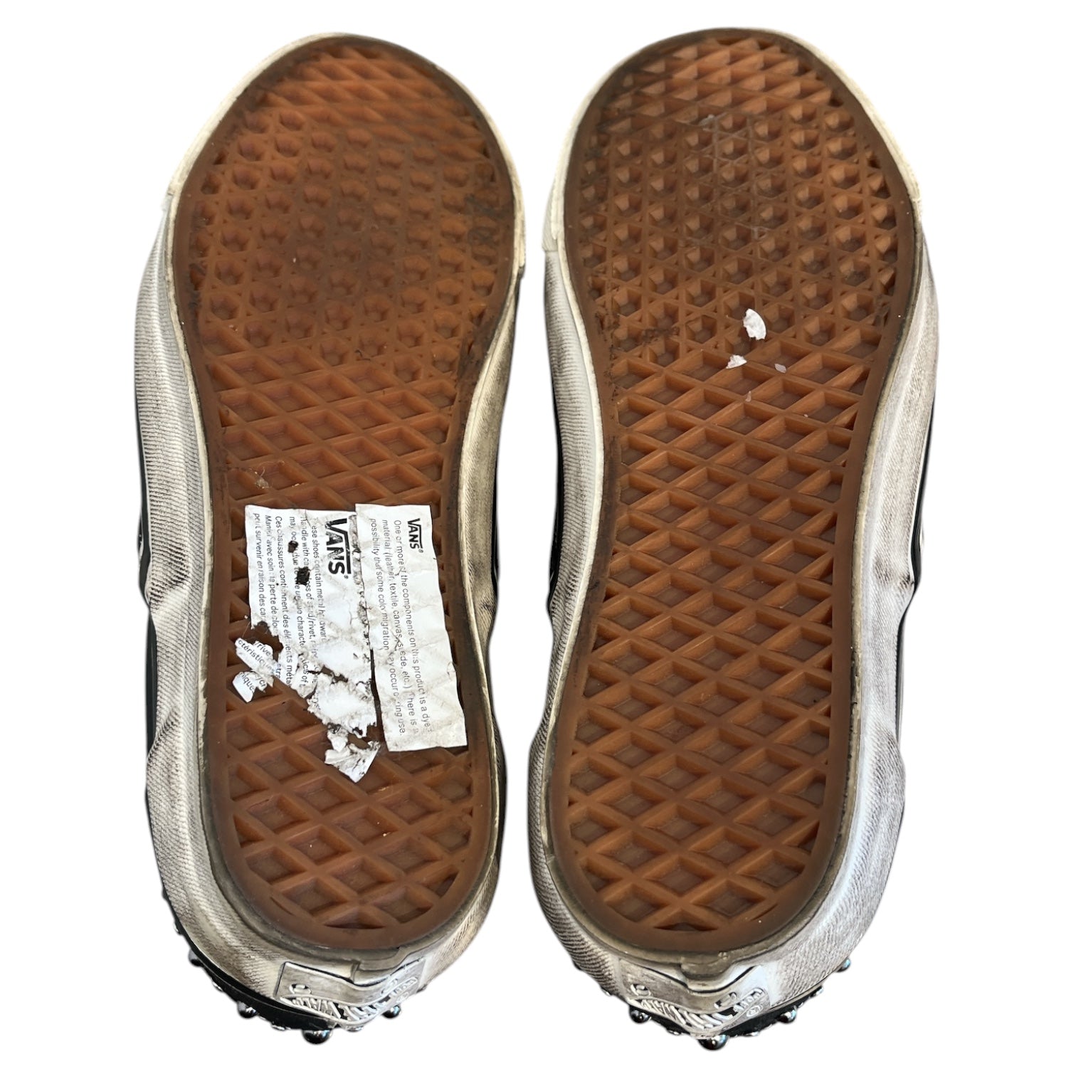 VANS/Low-Sneakers/US 8.5/BLK/black slip ons pearlized view 5
