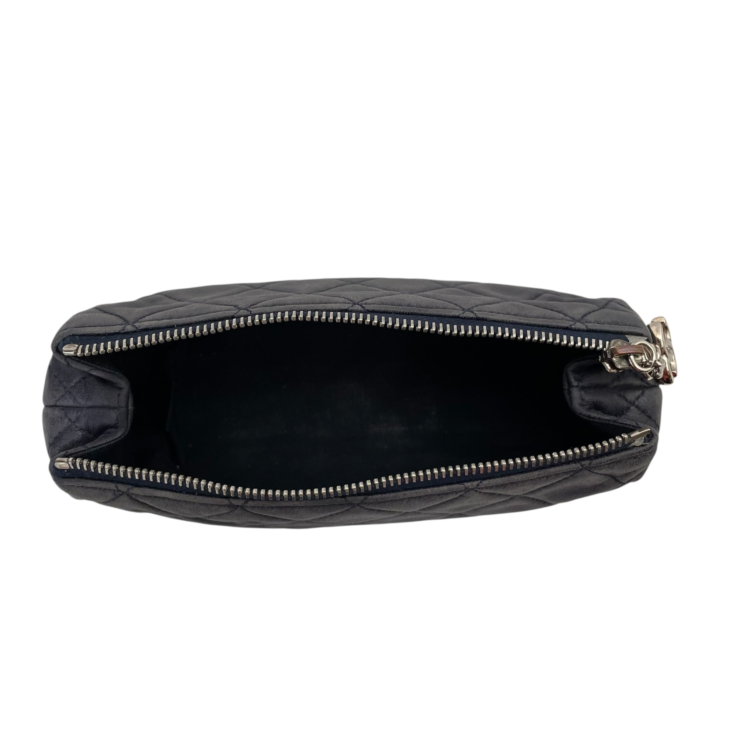 CHANEL/Pouch/NVY/LAMBSKIN COSMETIC BAG view 6