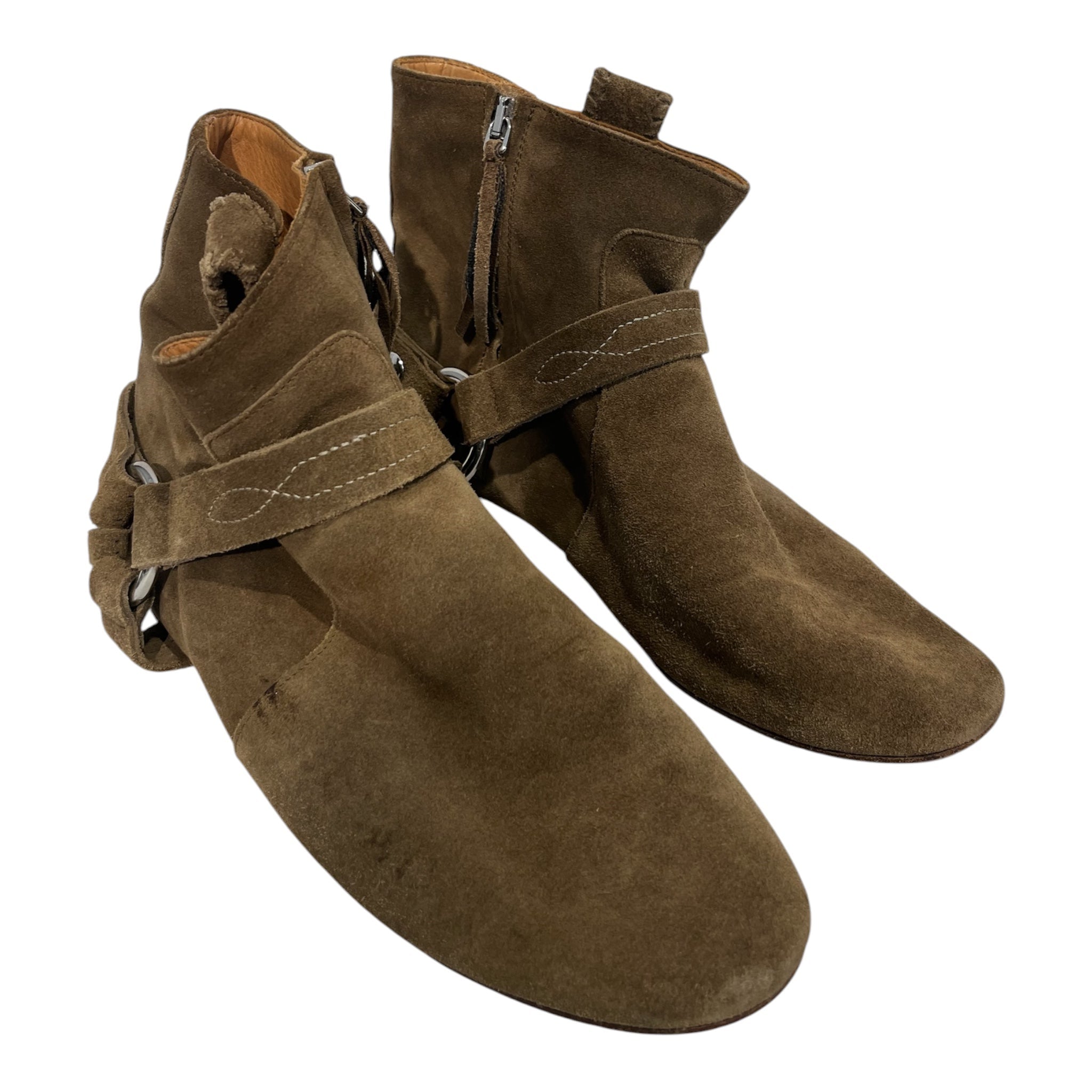 ISABEL MARANT/Booties/EU 38/Suede/BEG/W/ BUCKLE view 1