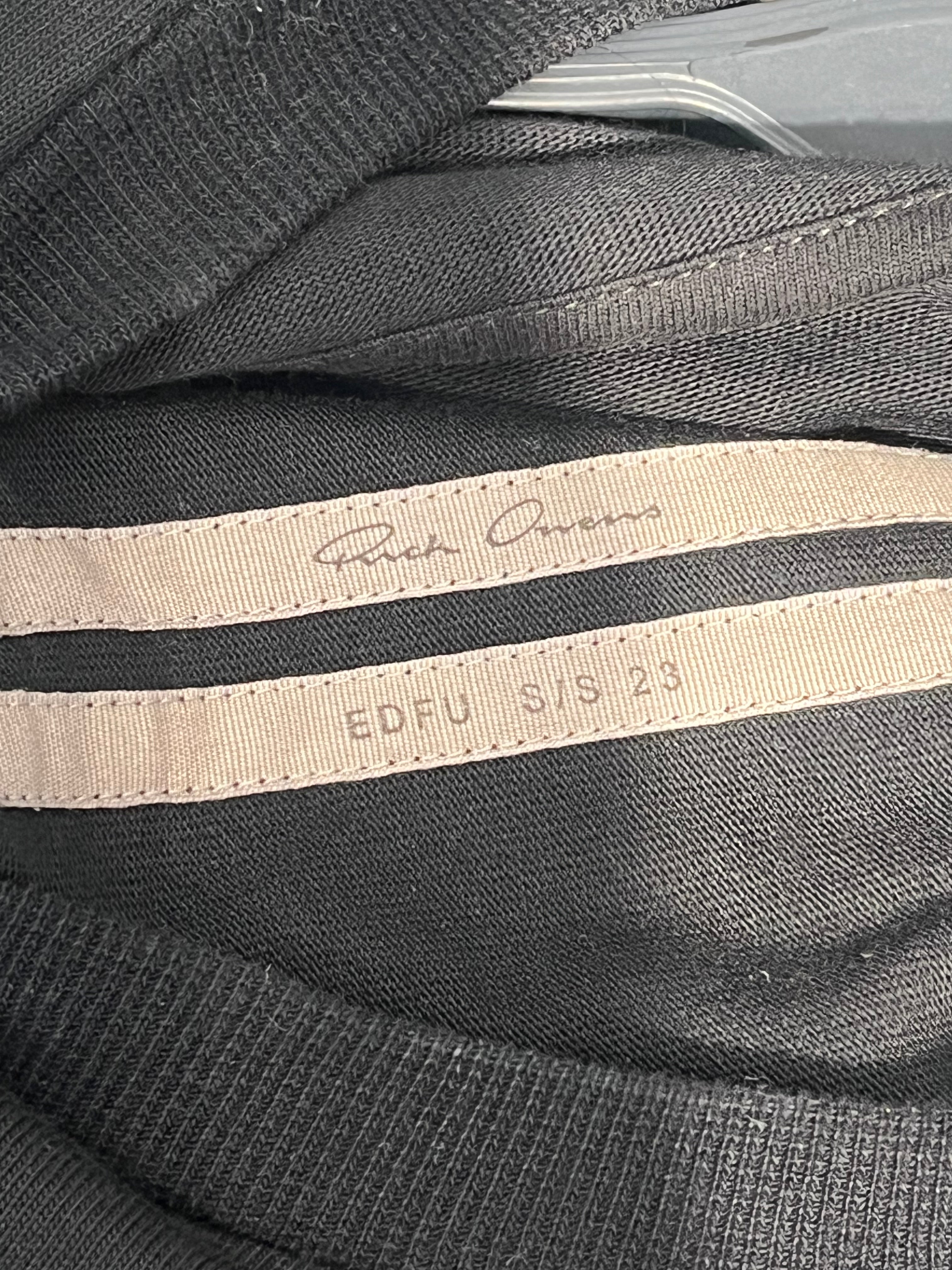 Rick Owens/Sweatshirt/S/Cotton/BLK/CUT ELBOWS view 5