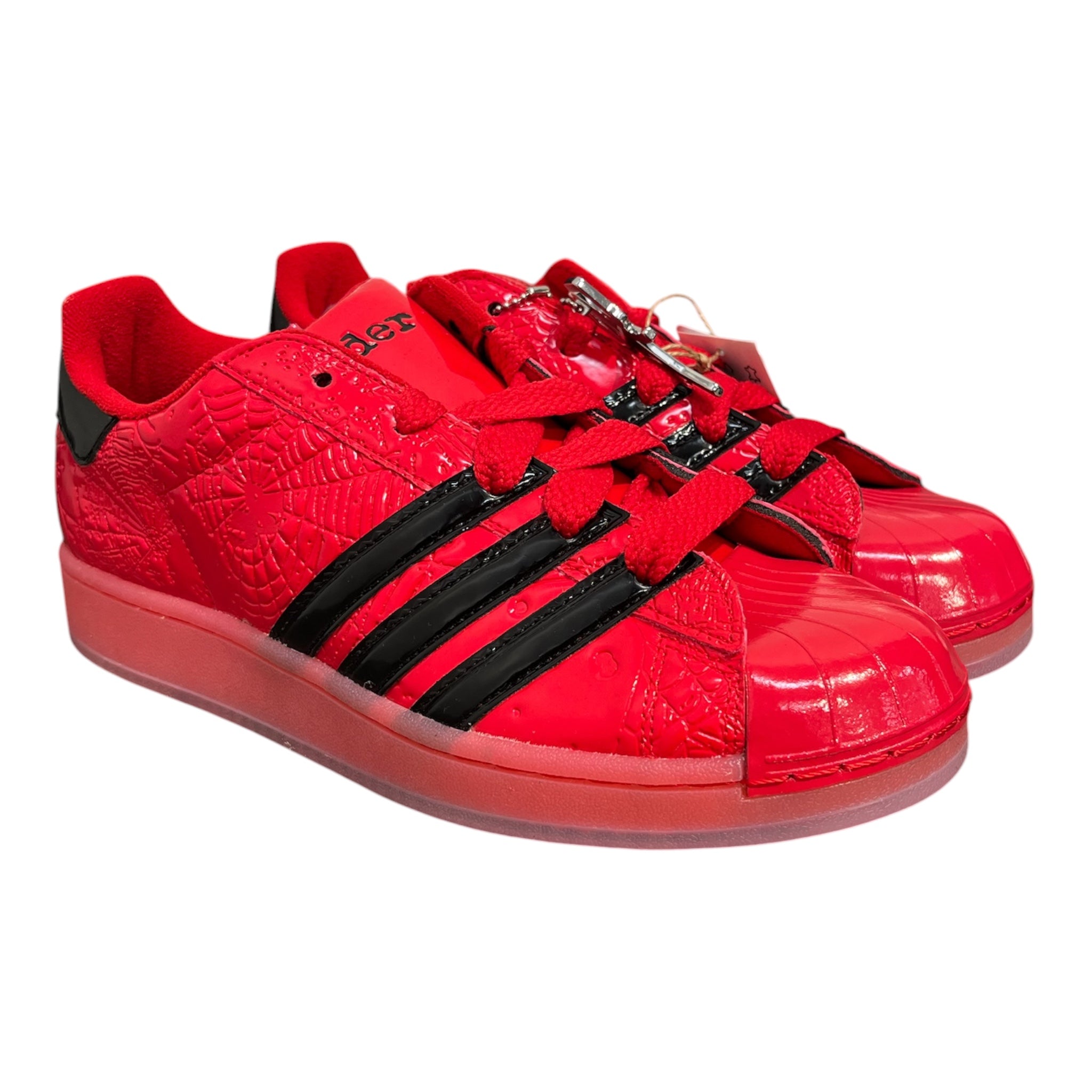 adidas/Sp5der/Low-Sneakers/US 10/Leather/RED/RED SUPERSTAR SP5DER view 1