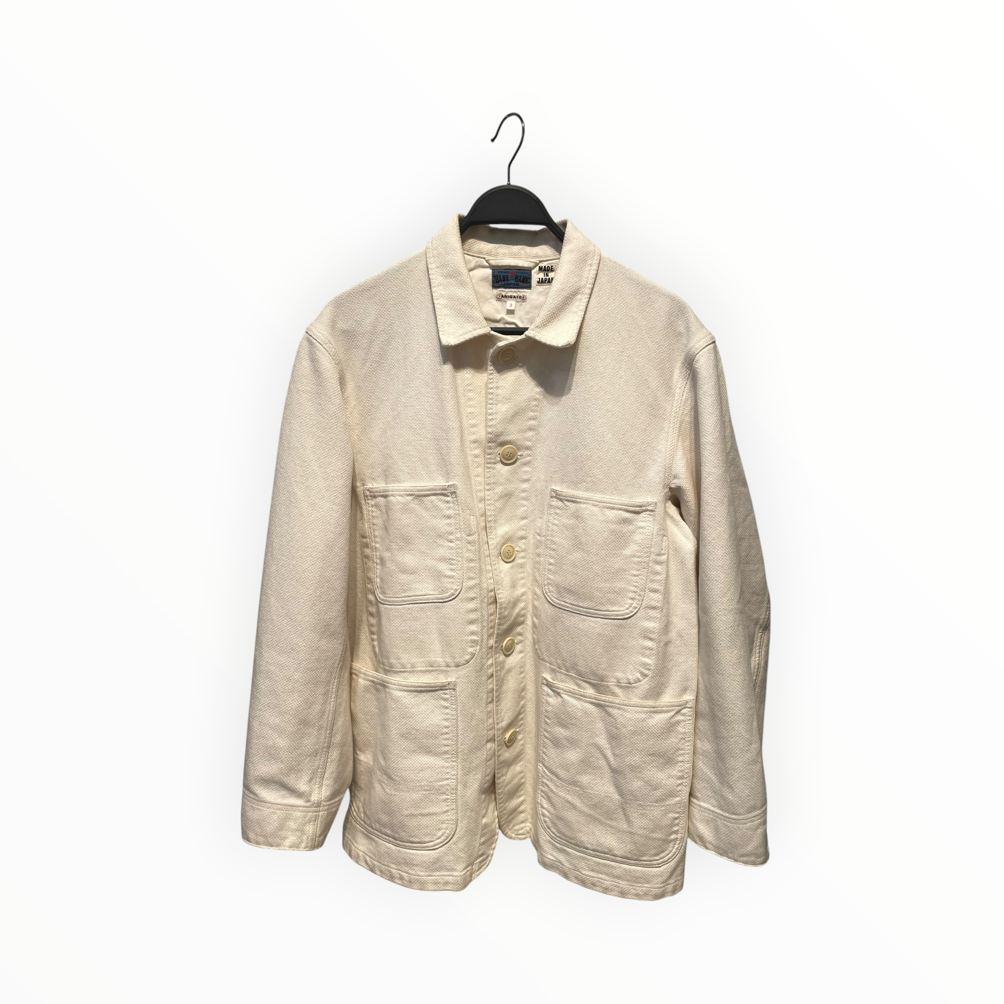 BLUE BLUE/Tailored Jkt/3/Cotton/WHT/arigato work jacket view 1