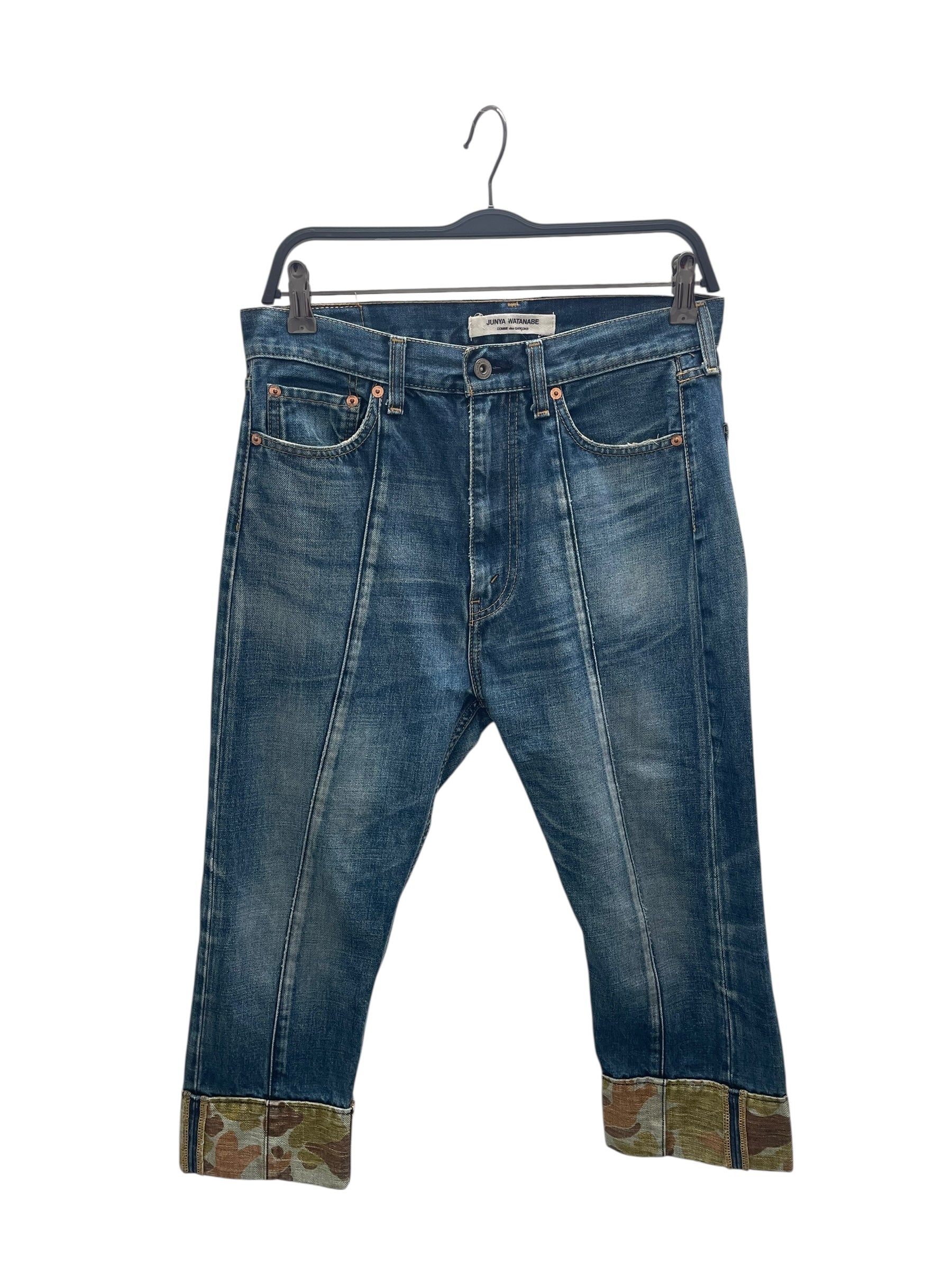 JUNYA WATANABE COMME des GARCONS/Pants/S/Denim/IDG/CAMO LINING view 1