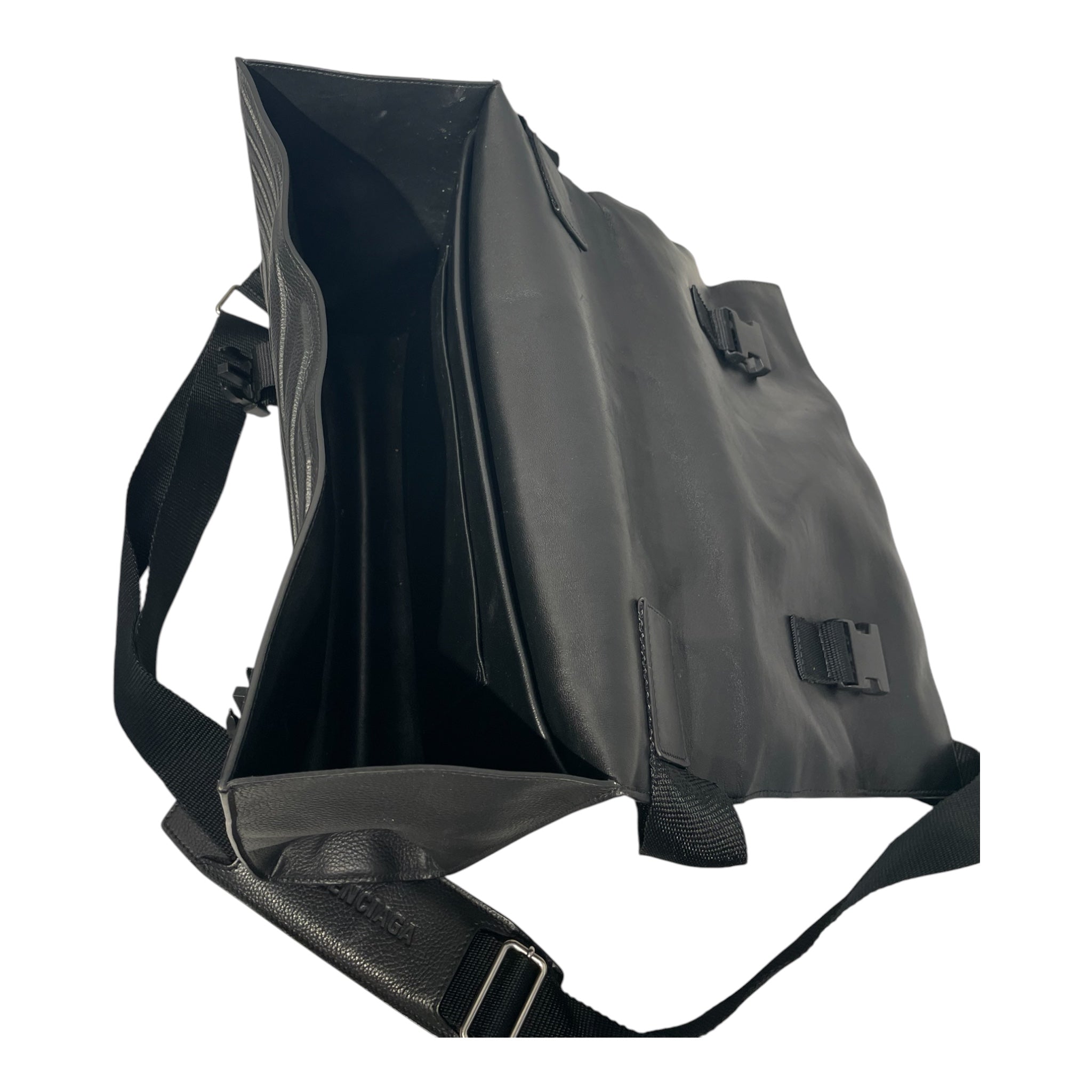 BALENCIAGA/Cross Body Bag/Leather/BLK/BALENCIAGA CAR FLAP view 4