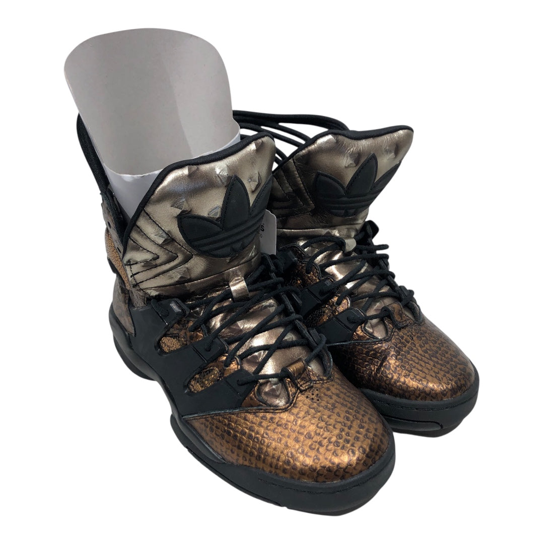 adidas/Hi-Sneakers/US 7/CML/bronze teyana taylor view 1