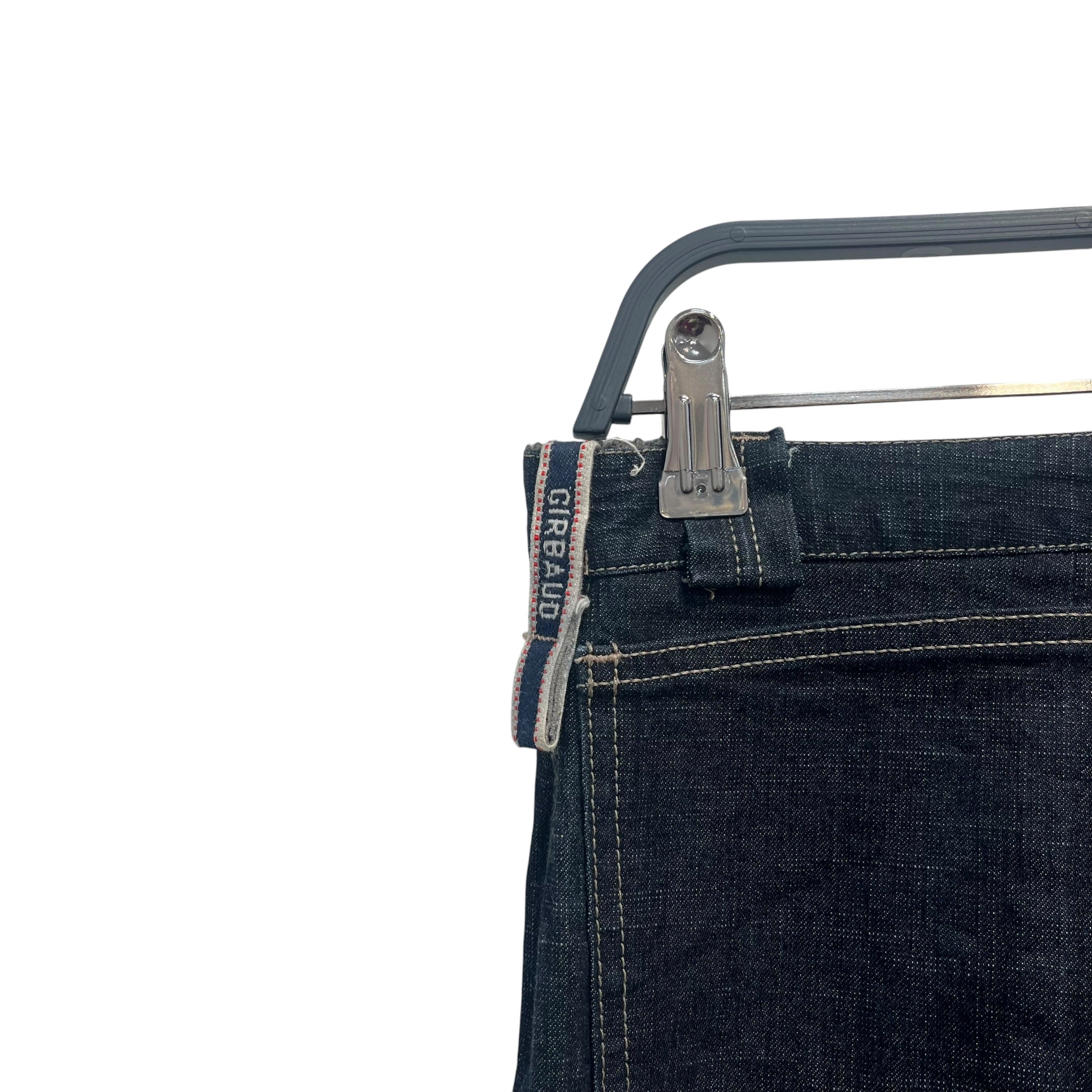 MARITHE FRANCOIS GIRBAUD/Bootcut Pants/29/Cotton/BLU/DARK BLUE BOOTCUT PANTS view 3