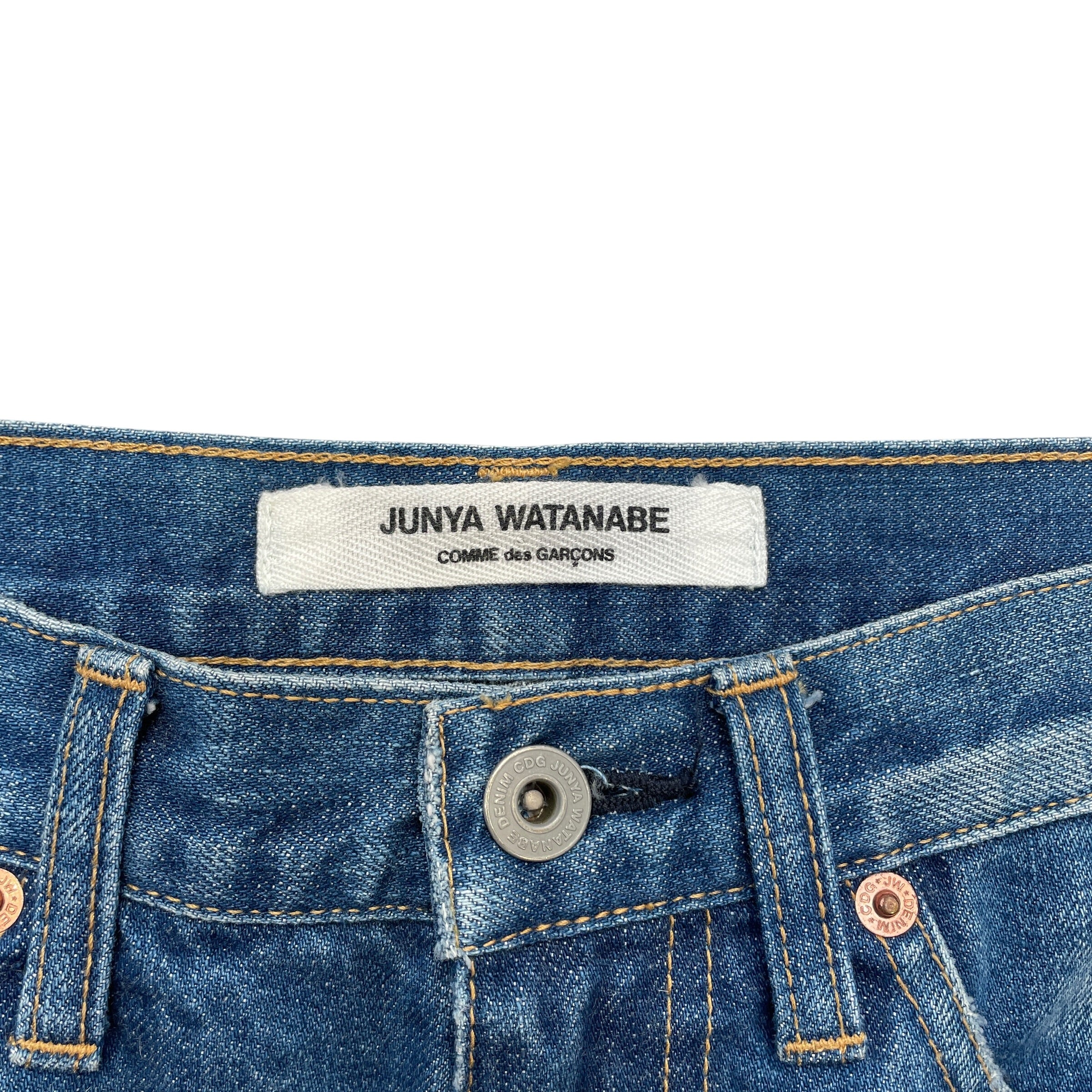 JUNYA WATANABE COMME des GARCONS/Skirt/XS/Denim/BLU/pencil skrt back pocket design view 3