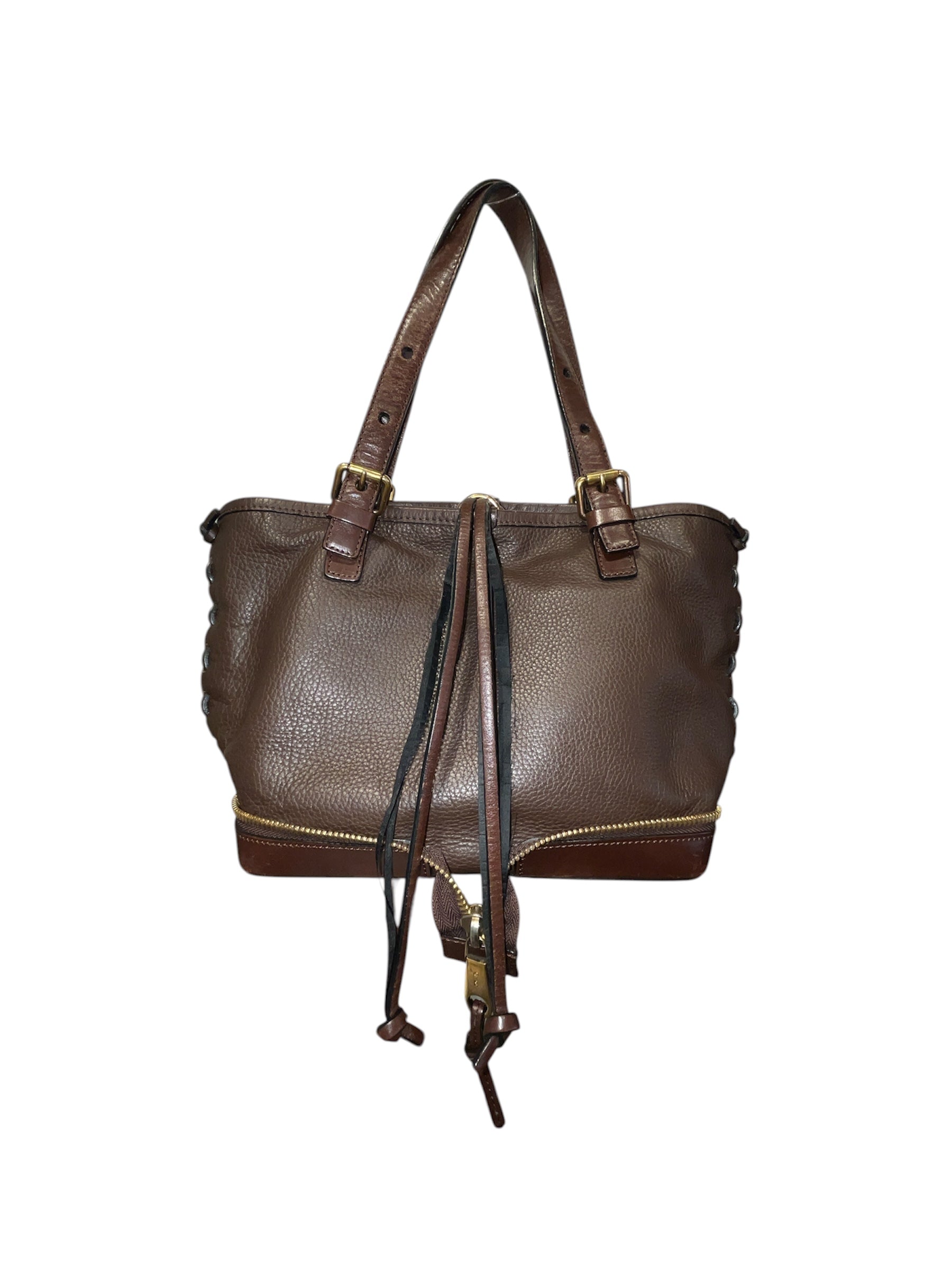 Chloe/Hand Bag/Leather/BRW/Ellen Leather Zipper bag view 1