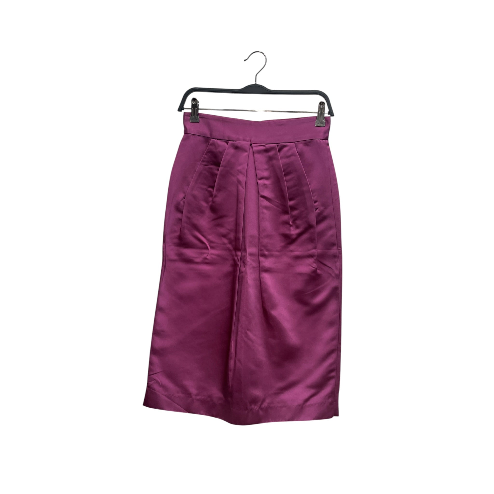 D&G/Long Skirt/42/Polyester/PNK/PLEATED GLOSSY PENCIL SKIRT view 1