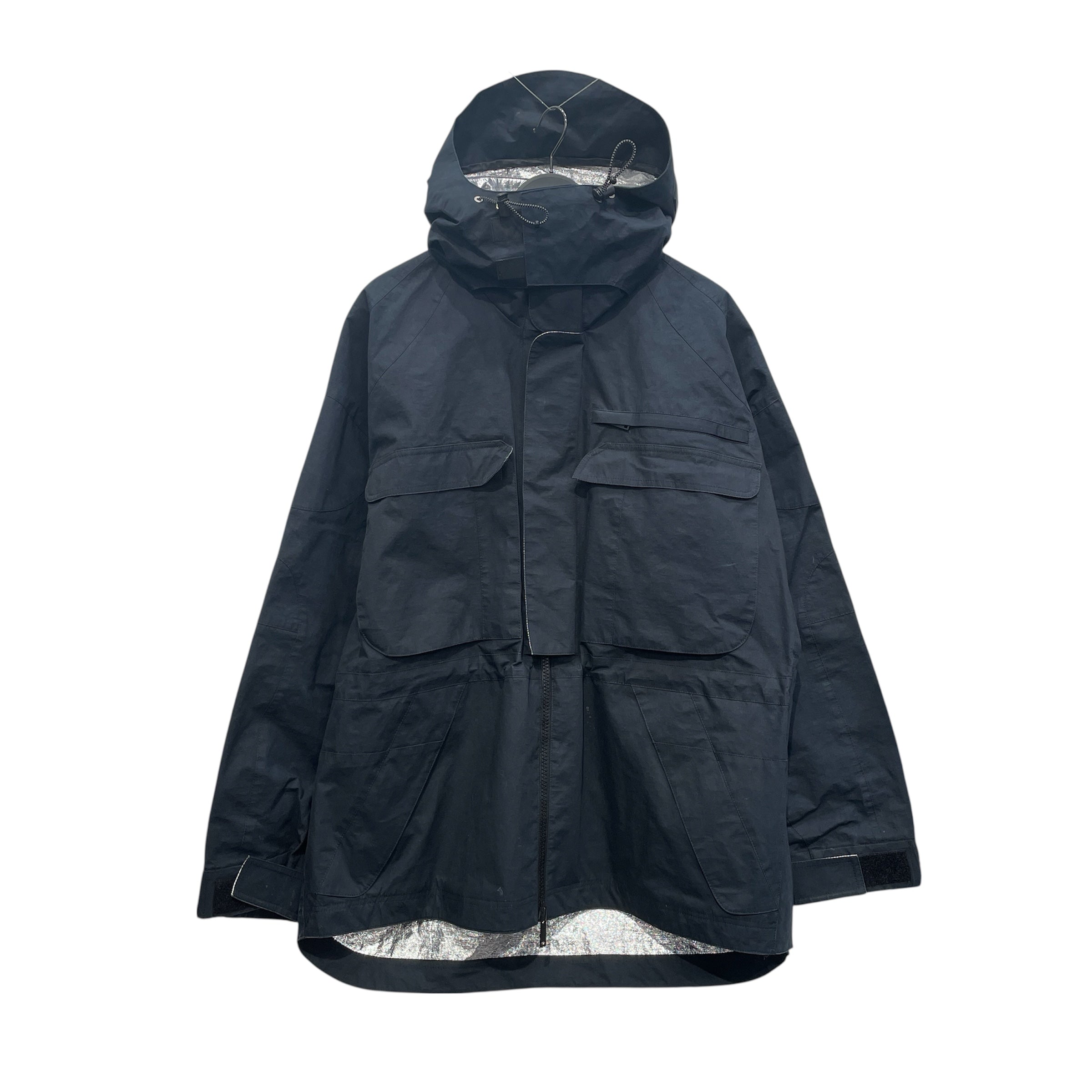 UNRAVEL PROJECT/BEN TAVERNITI UNRAVEL PROJECT/Mountain Parka/M/Cotton/NVY/SLV LINING view 1