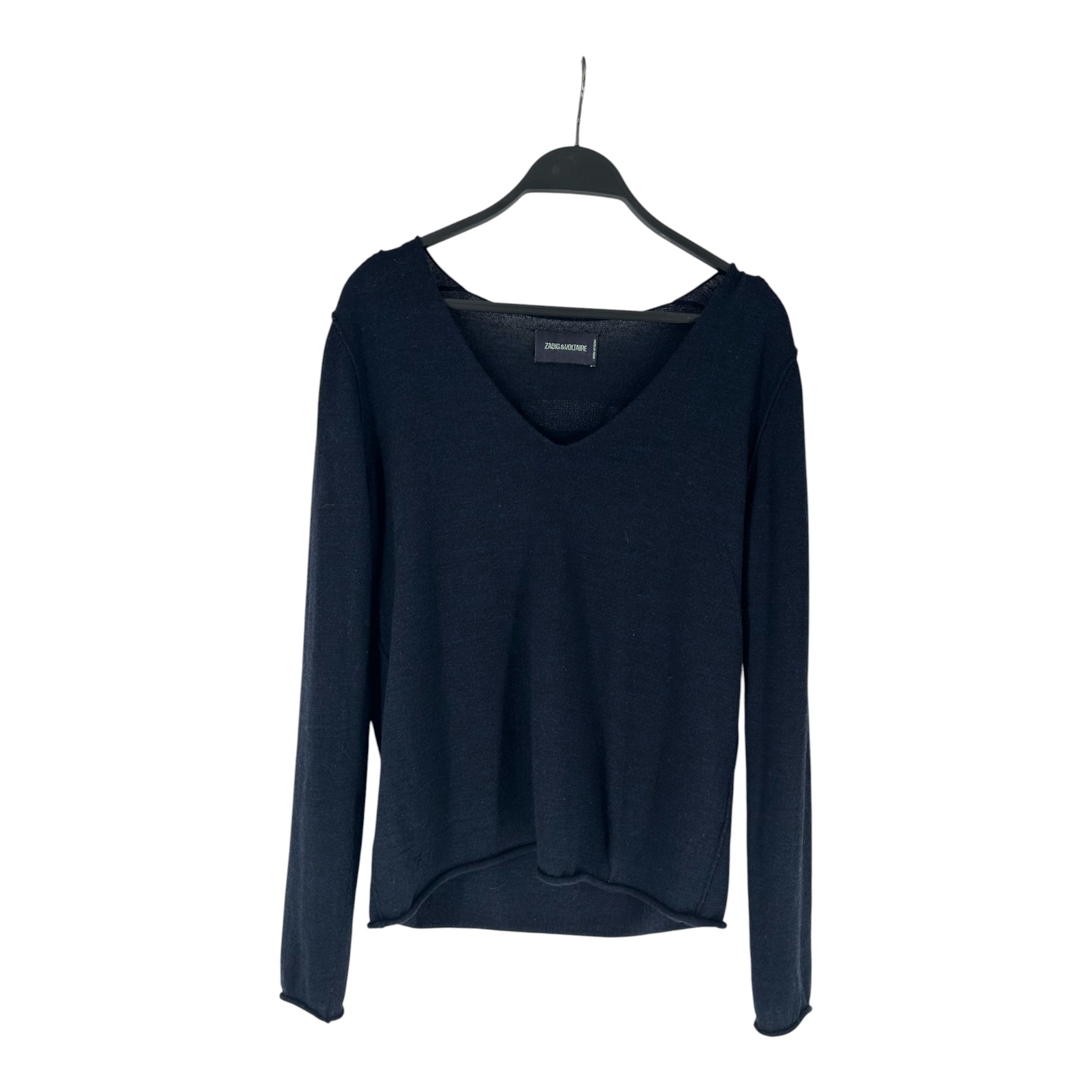 Zadig&Voltaire/Sweater/M/Wool/BLU/SKULL DESIGN ON BACK view 1