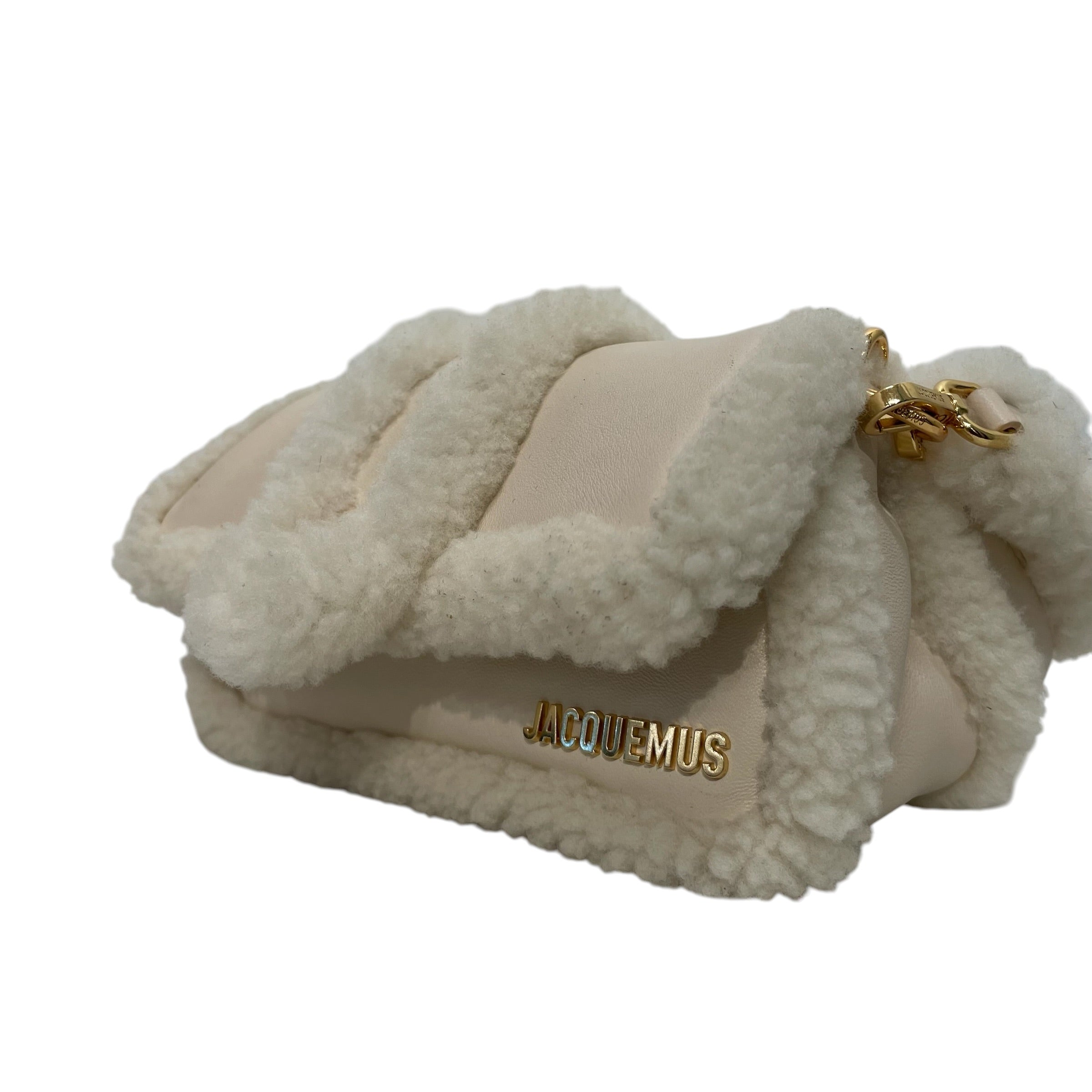 JACQUEMUS/Cross Body Bag/Leather/CRM/PETITE BAMBIMOU DOUX SHEARLING view 7