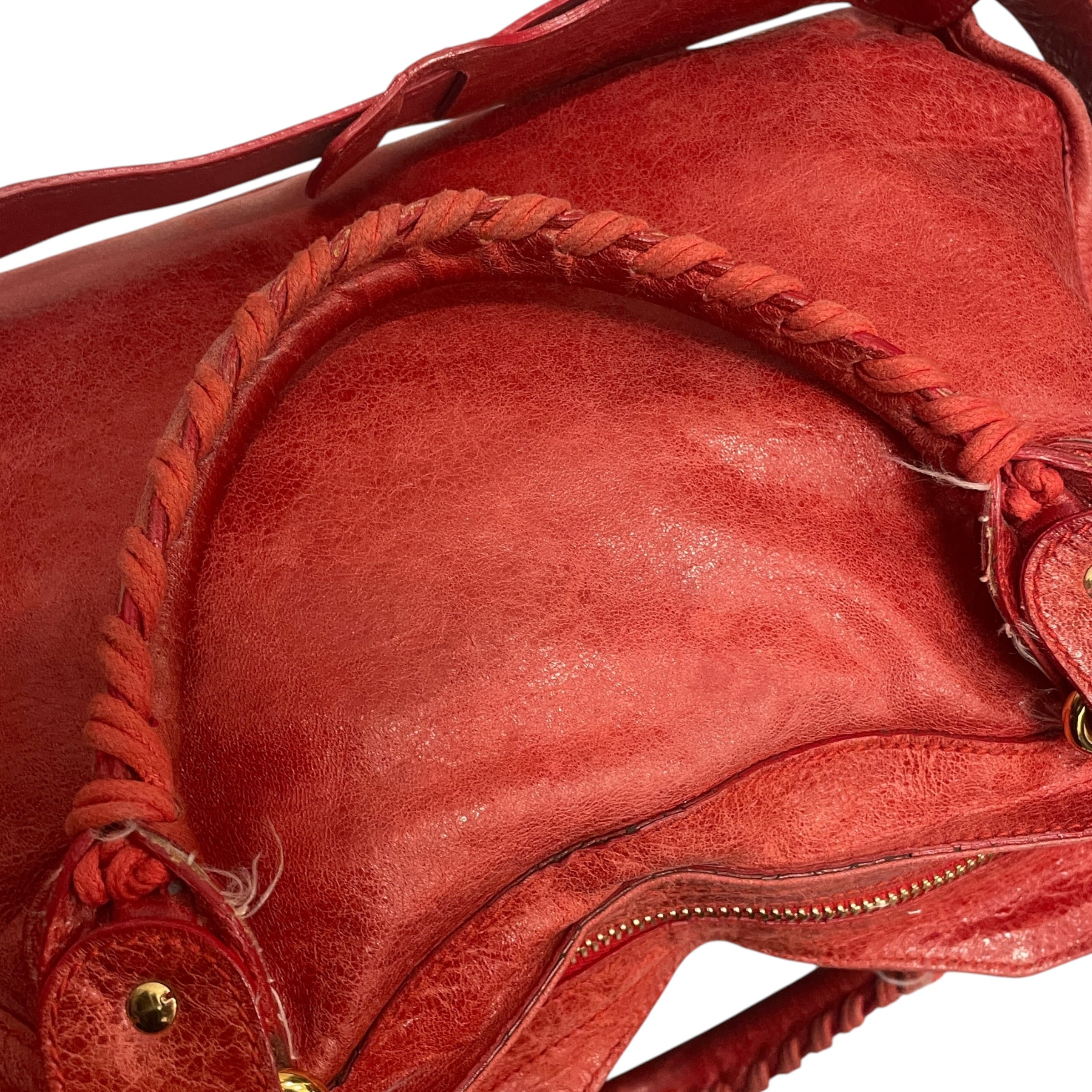BALENCIAGA/Hand Bag/Lambskin/RED/CITY BAG/MOTORCYCLE/LAMBSKIN view 8