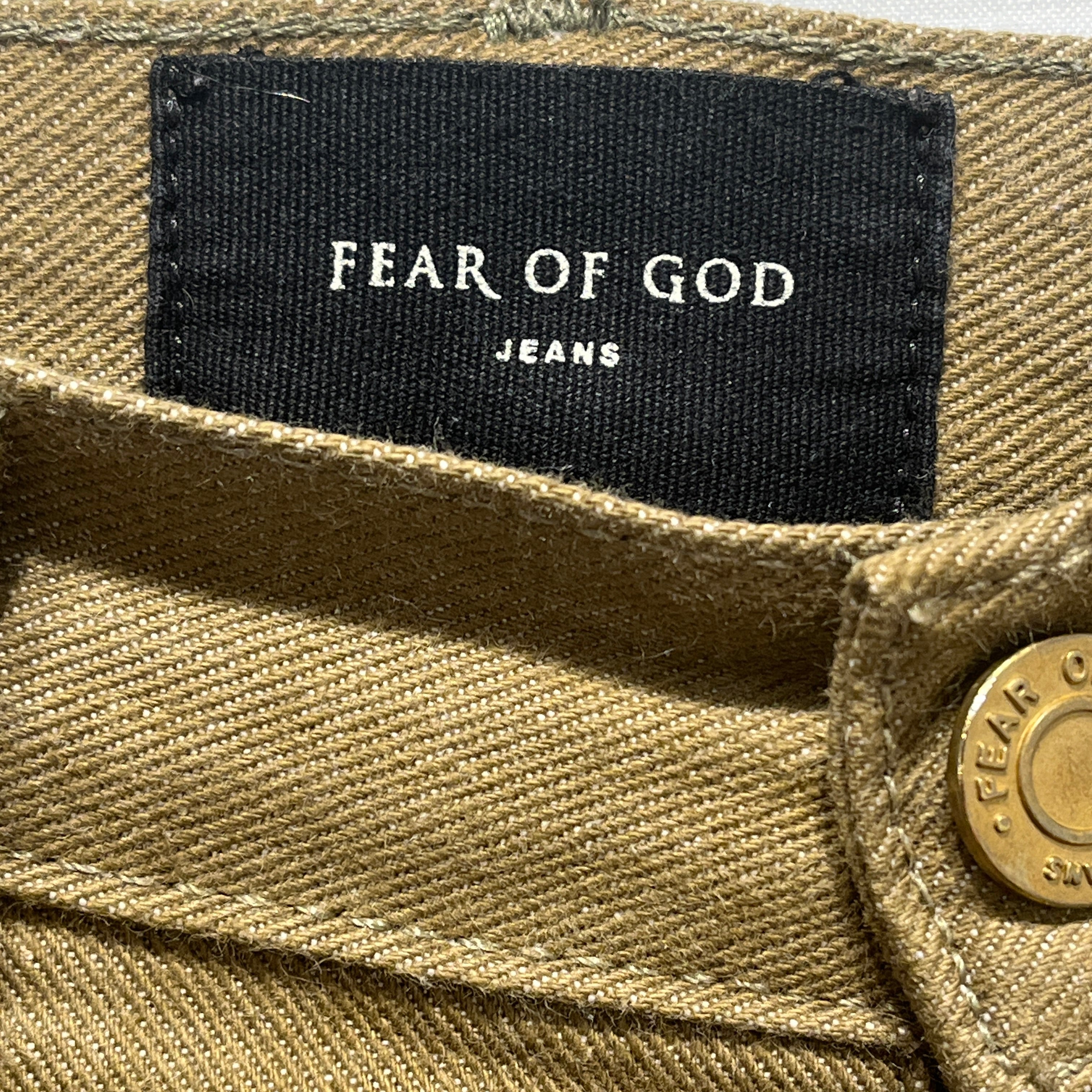 FEAR OF GOD/Skinny Pants/30/Cotton/GRN/ view 3