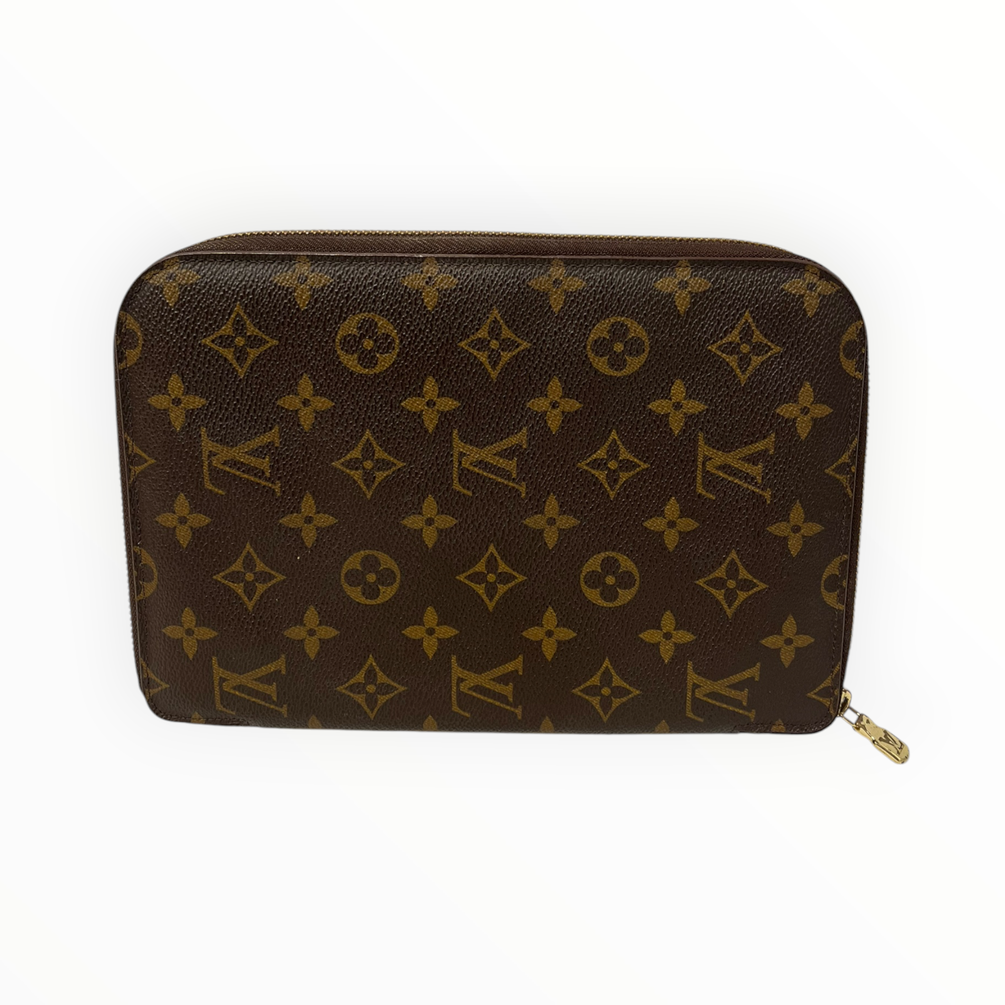 LOUIS VUITTON/Pouch/Monogram/Leather/BRW/notebook holder SD0956 view 2