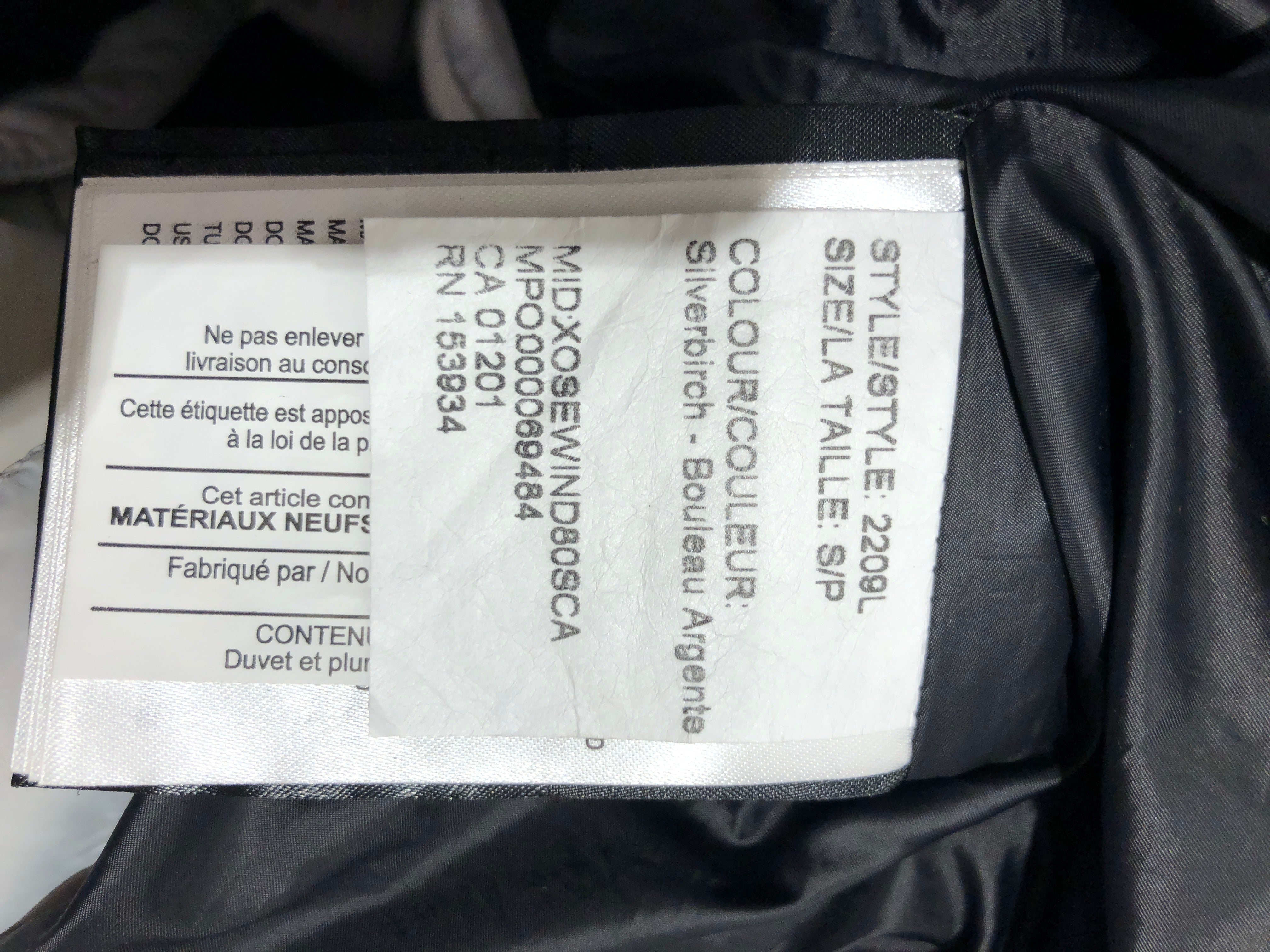CANADA GOOSE/Coat/S/Polyester/SLV/Single Breasted/Canada Goose Ellison Jacket view 4