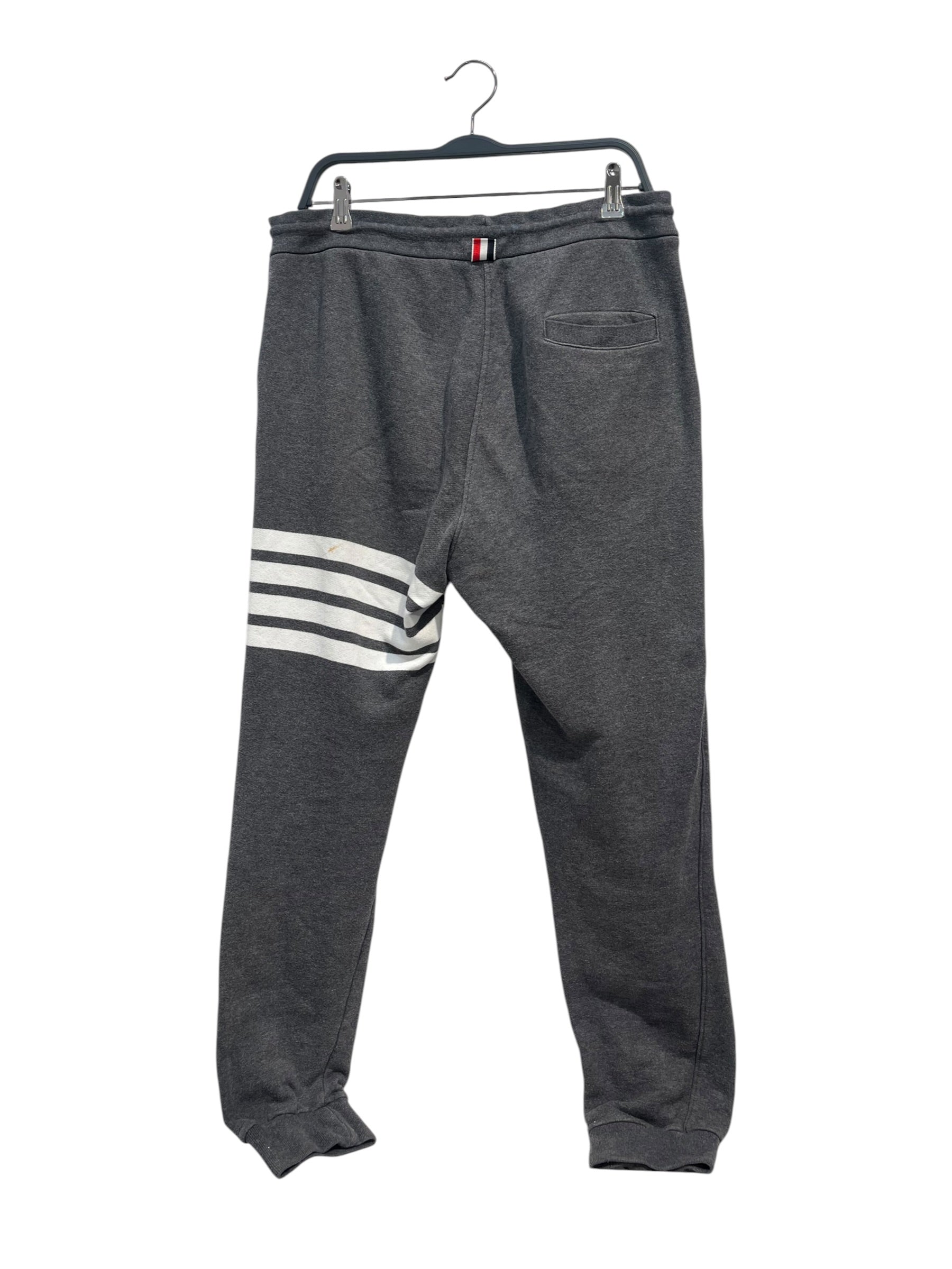 THOM BROWNE. NEW YORK/Pants/3/Cotton/GRY/Stripe/4-BAR LEFT LEG view 2