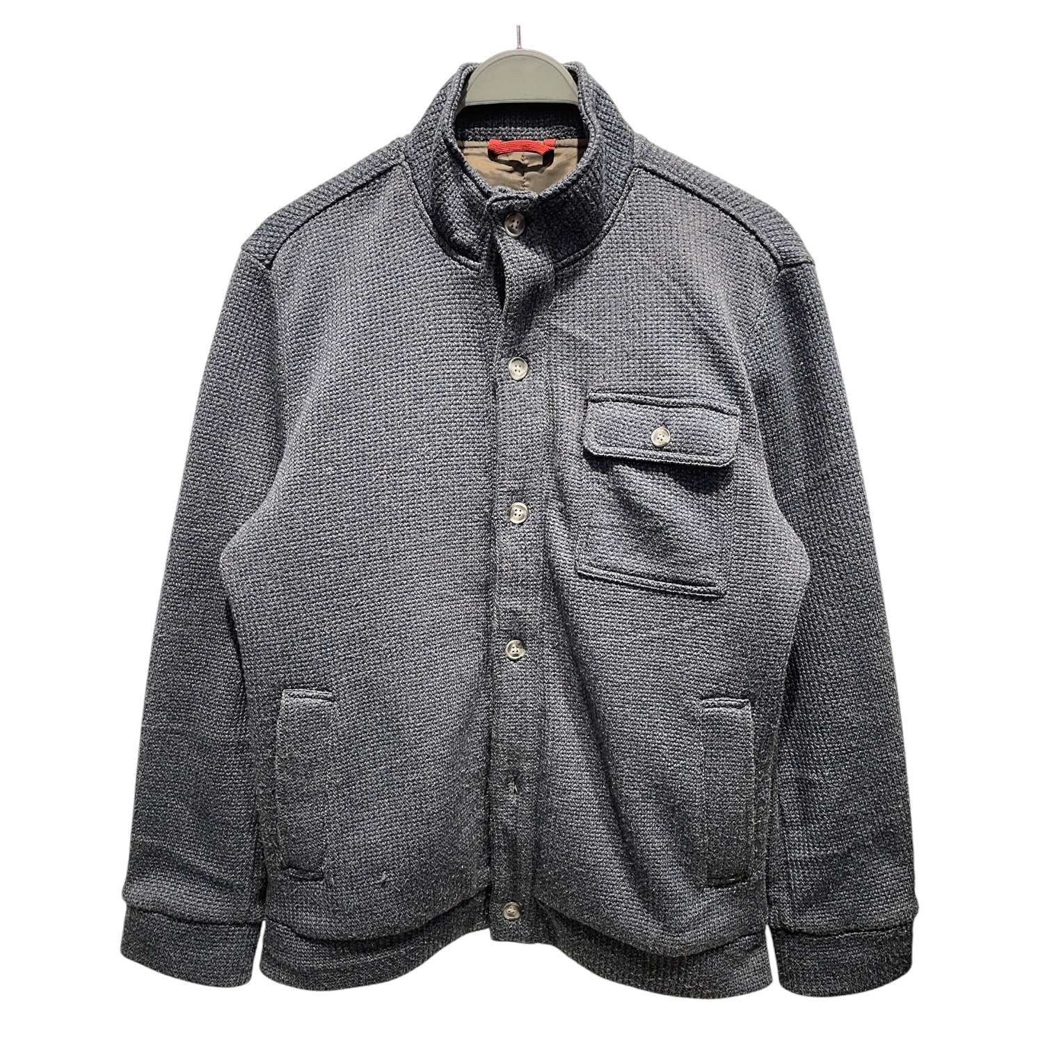 KANSAI YAMAMOTO/Sweater/L/Wool/NVY/Navy Wool Button Up Sweater view 1