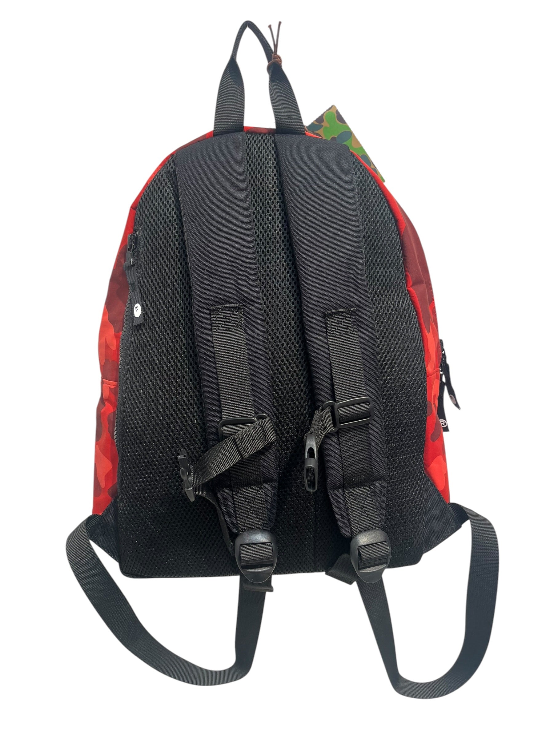 A BATHING APE/Backpack/Camouflage/Polyester/RED/RED CAMOUFLAGE BACKPACK view 4