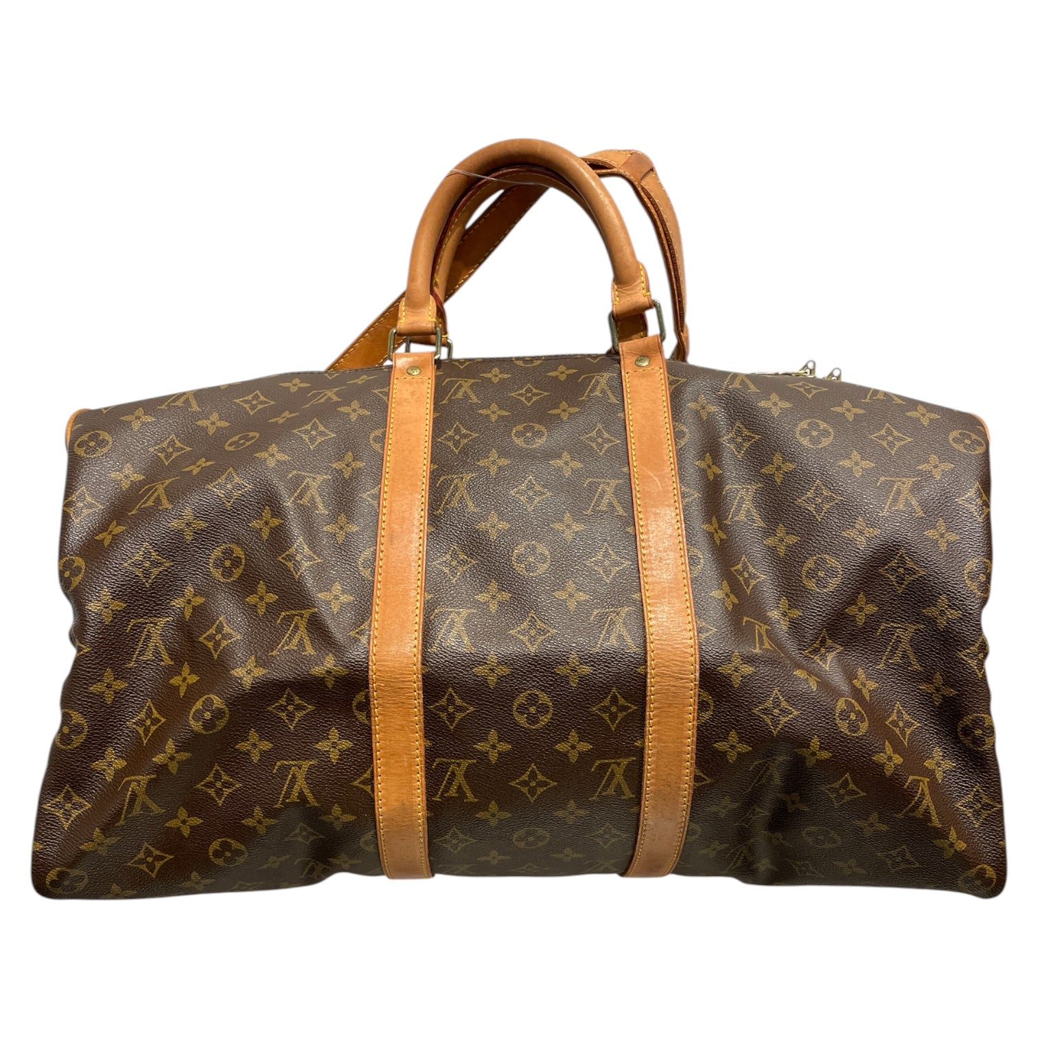 LOUIS VUITTON/Luggage/Monogram/Leather/BRW/KEEPALL 50 DUFFLE view 1