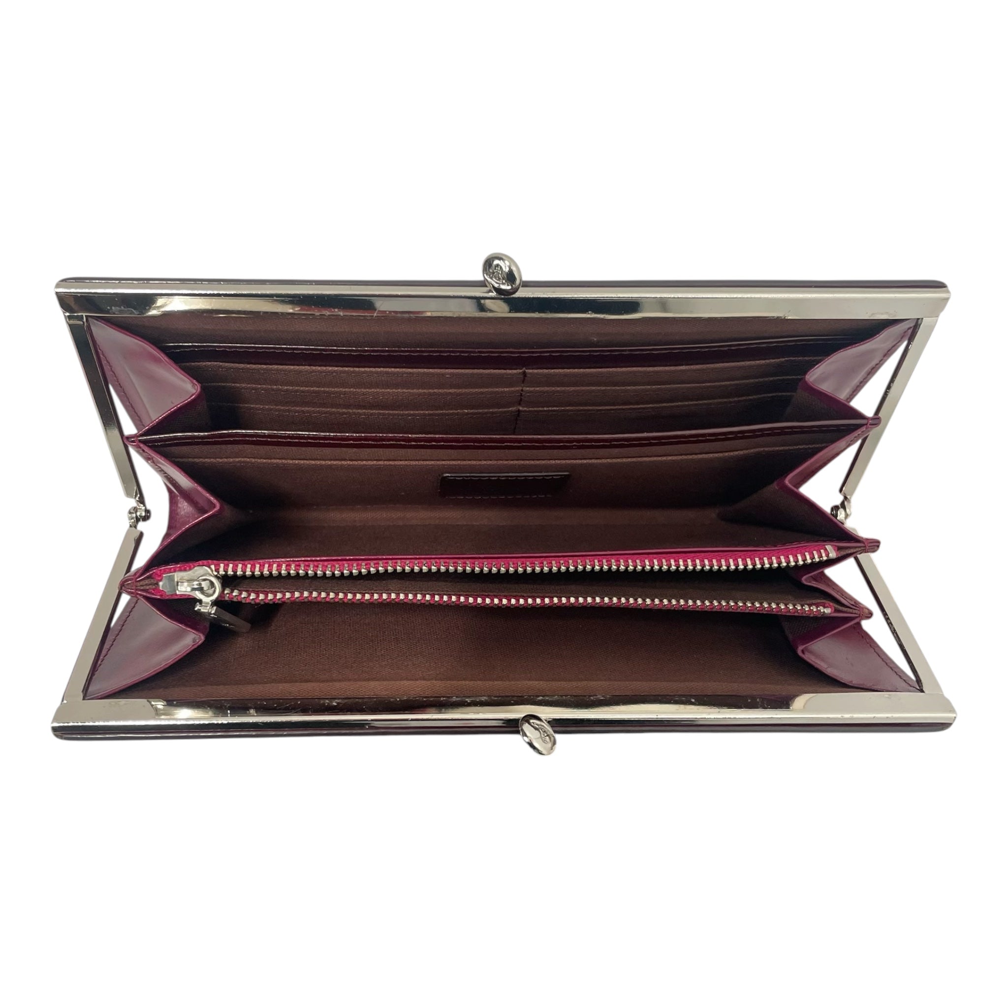 Vivienne Westwood/Long Wallet/Leather/PPL/TWIST CLASP view 4