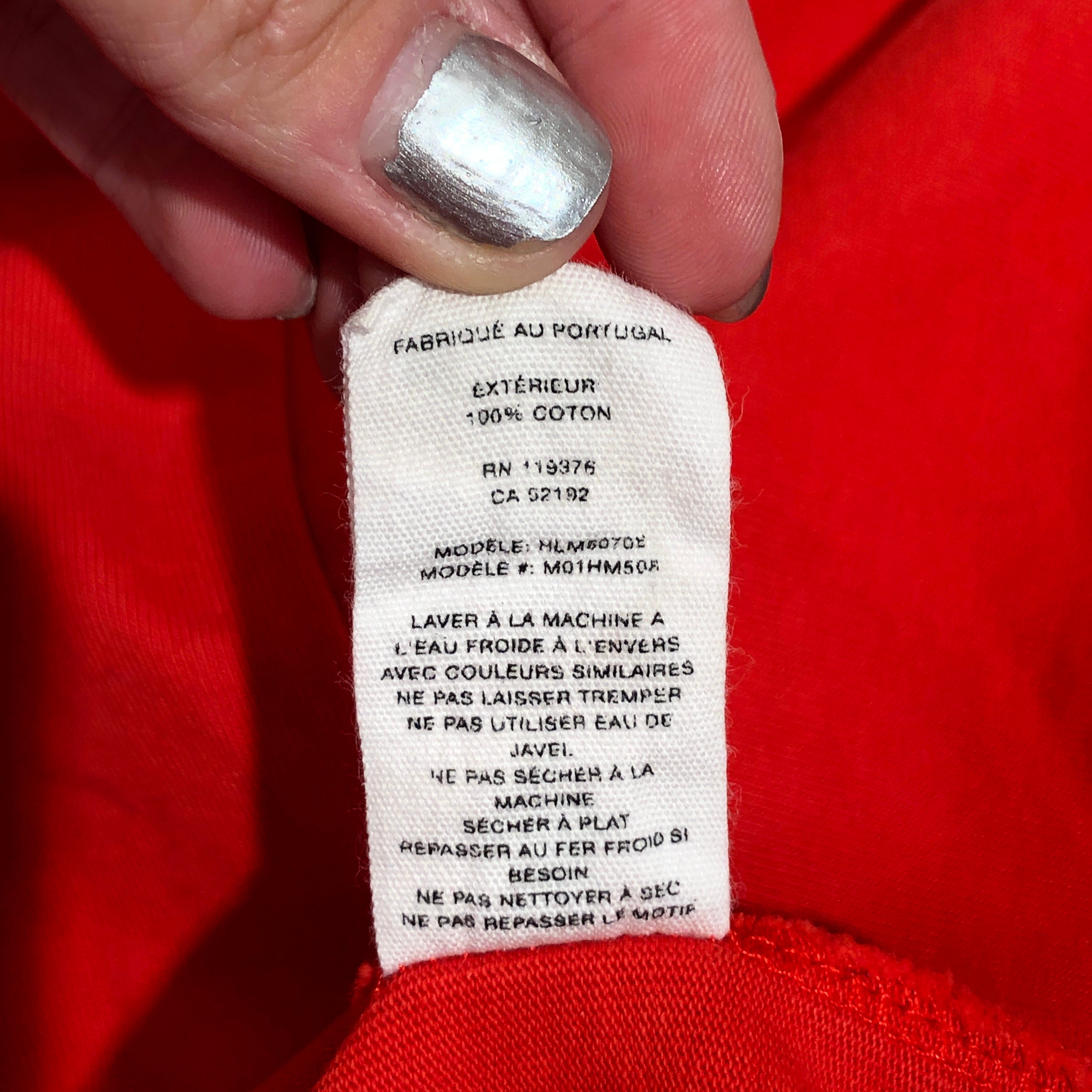 Helmut Lang/T-Shirt/XL/Cotton/RED/Lifeguard view 5
