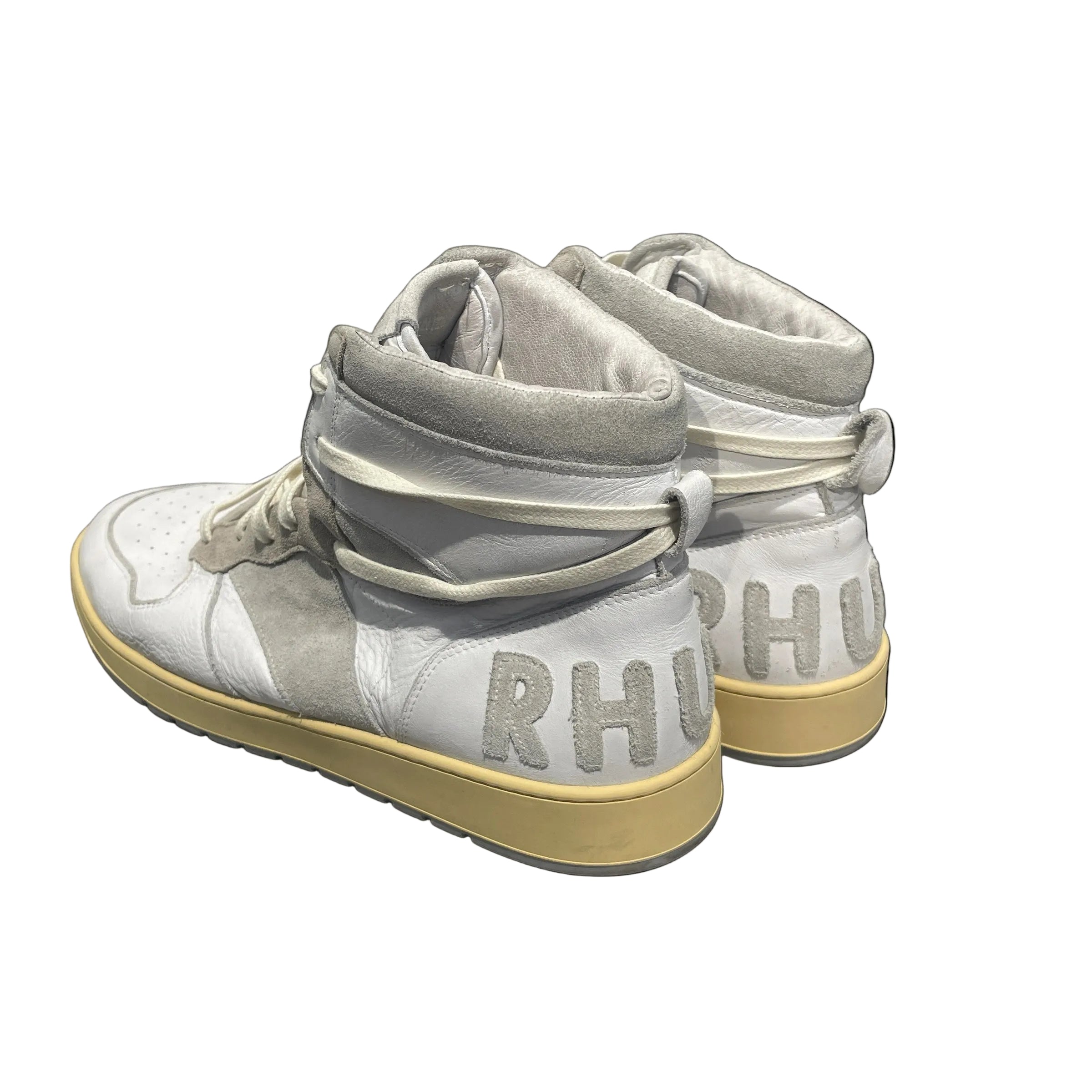 RHUDE/Hi-Sneakers/EU 46/Border/Leather/WHT/Rhecession  Sneakers view 2