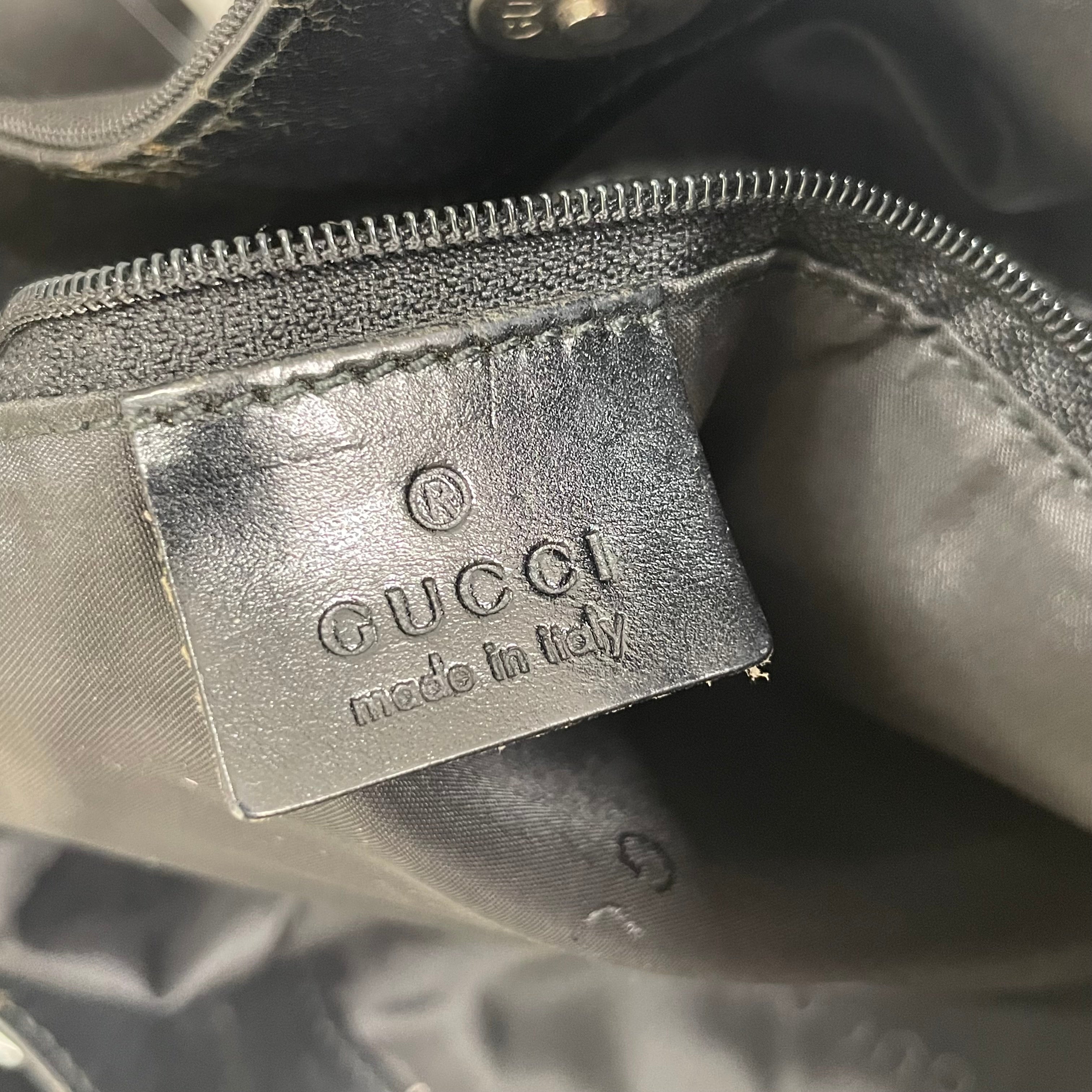 GUCCI/Cross Body Bag/OS/Nylon/BLK/BAMBOO/ #0021638 view 4
