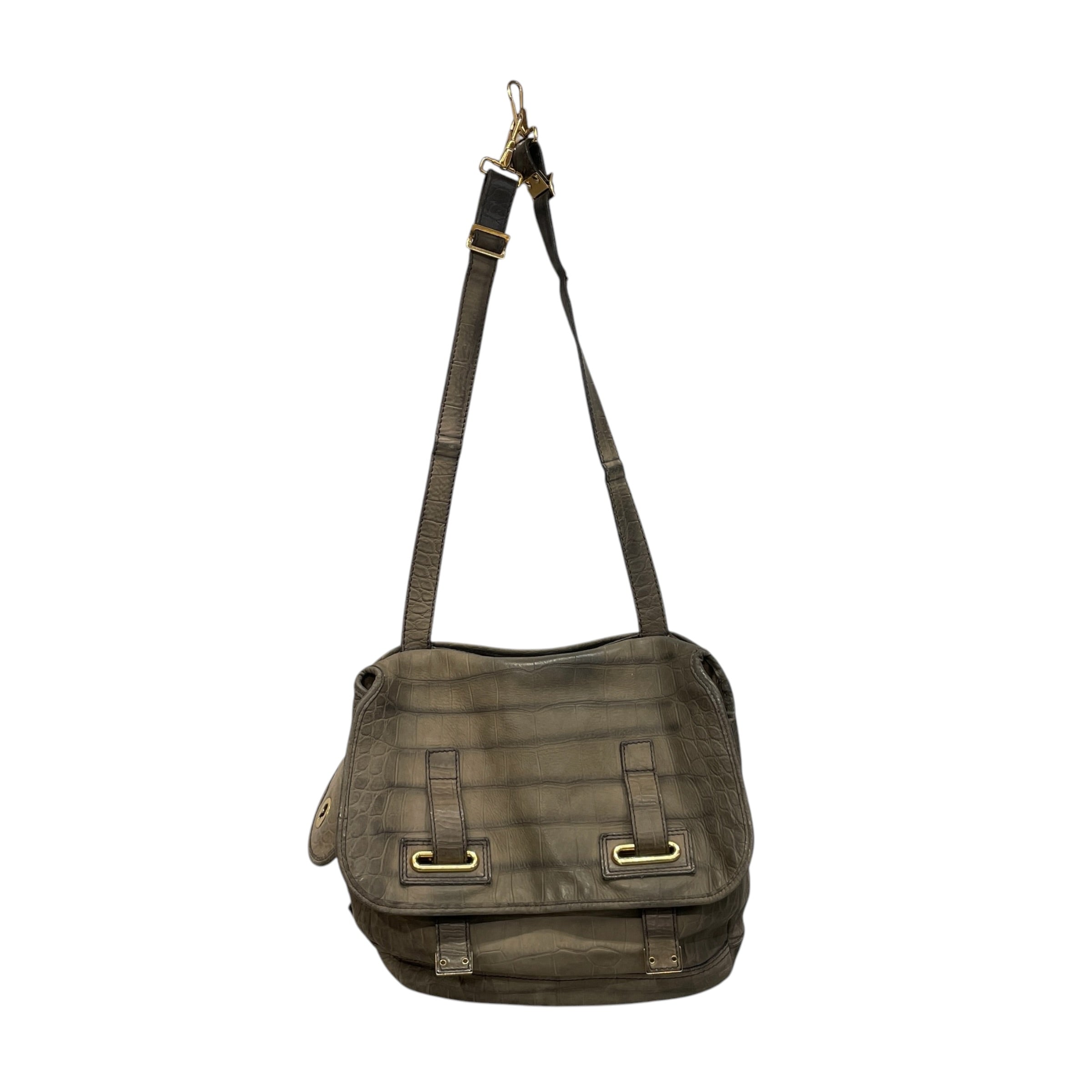 YVES SAINT LAURENT/Bag/Animal Pattern/Leather/GRY/crocodile view 1