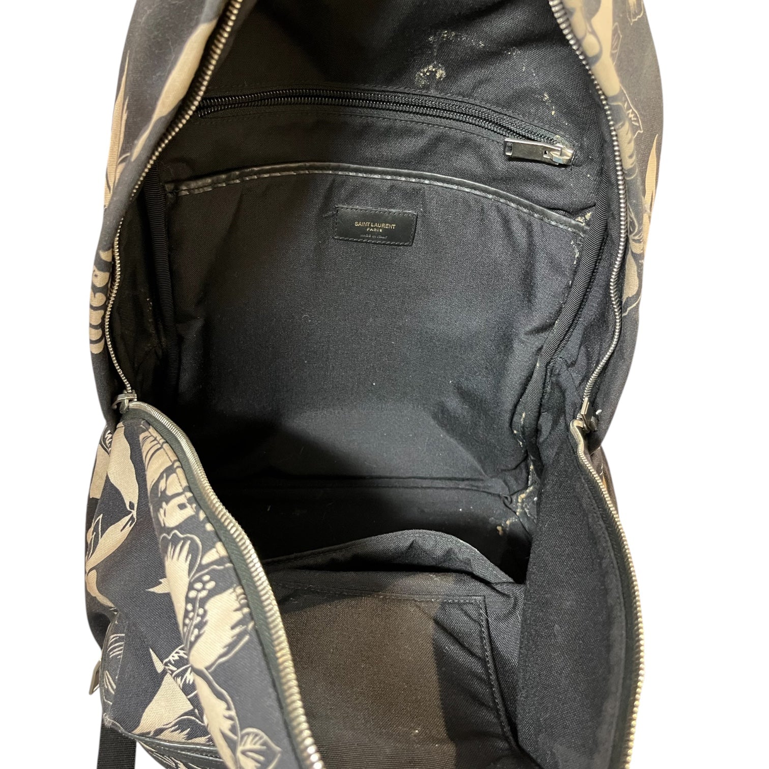 SAINT LAURENT/Backpack/Floral Pattern/Cotton/BLK/CITY BACKPACK LND435988-1016 view 6