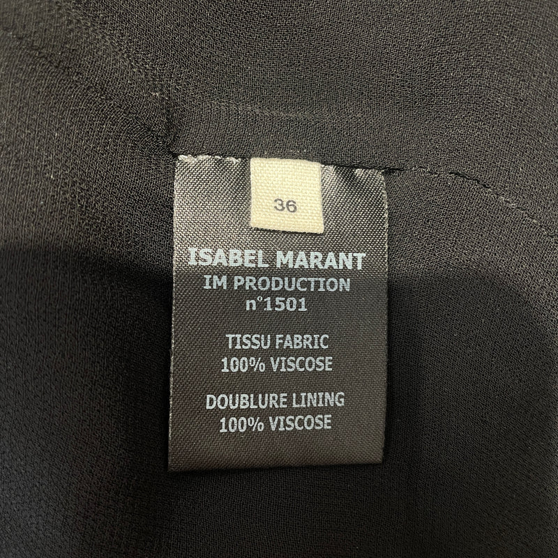 ISABEL MARANT ETOILE/Dress/36/Rayon/BLK/