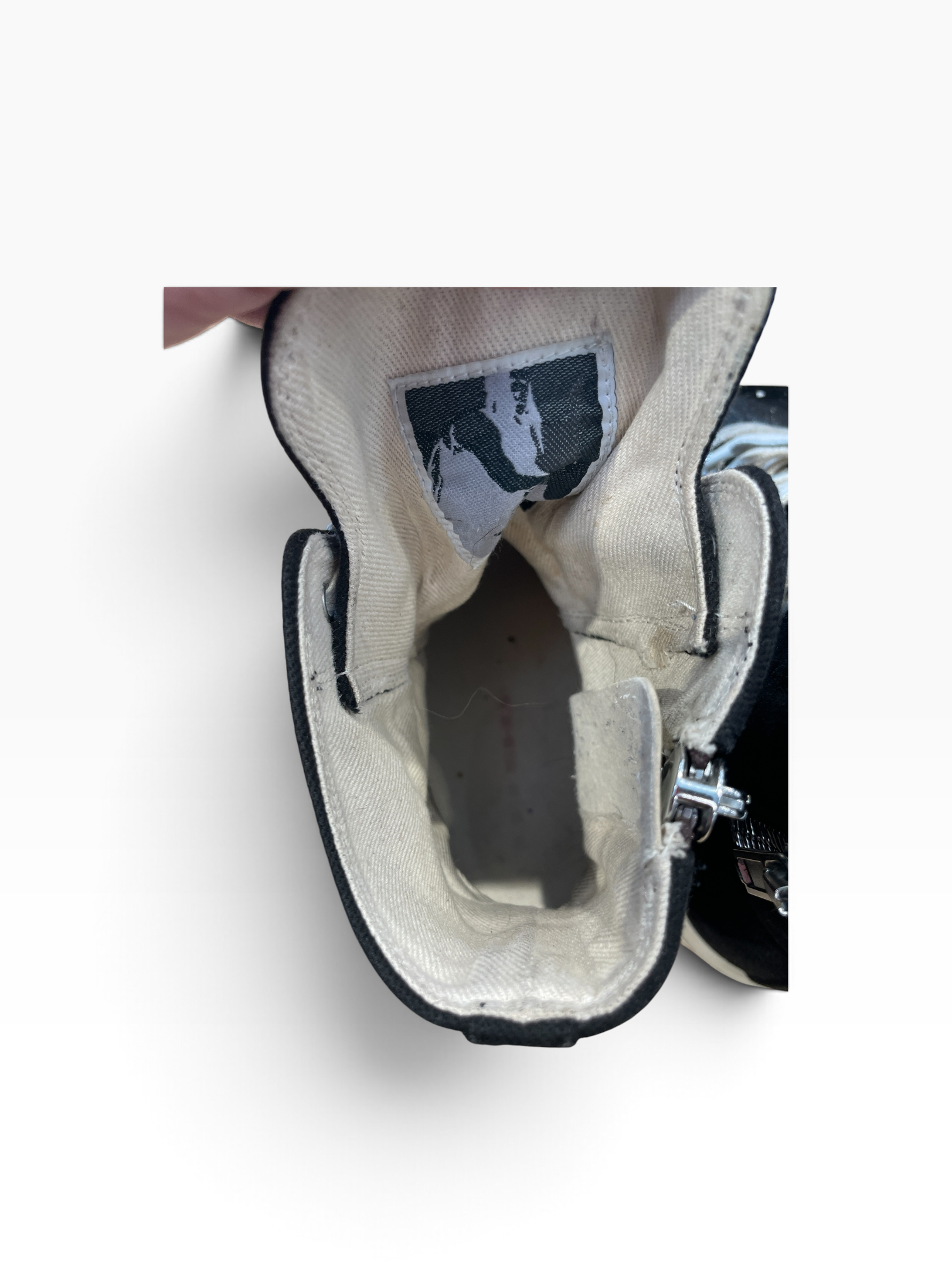 Rick Owens/Hi-Sneakers/EU 39/Cotton/BLK/MEGA BUMPER view 3