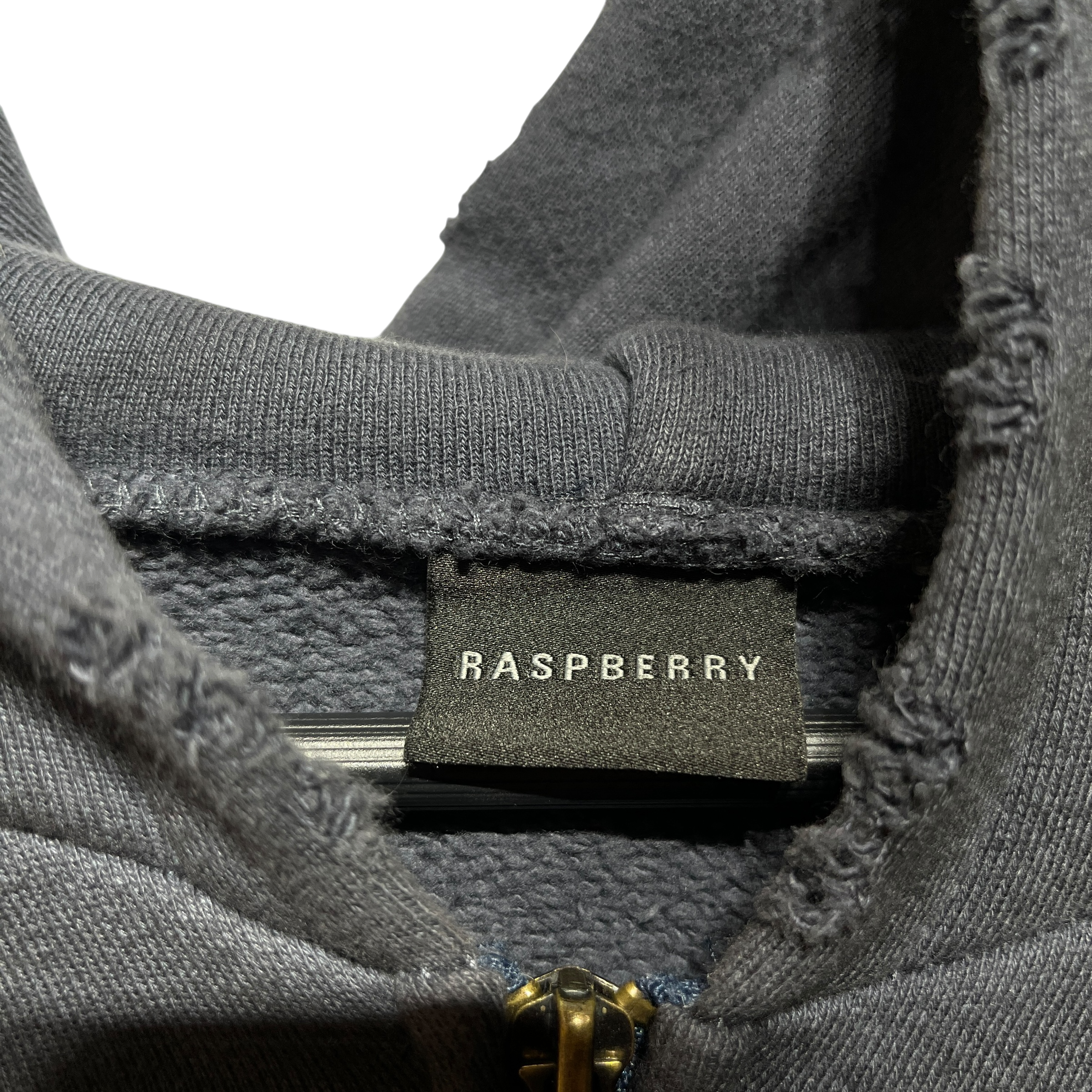 Raspberry Hills/Zip Up Hoodie/Cotton/IDG/acid wash zip view 2