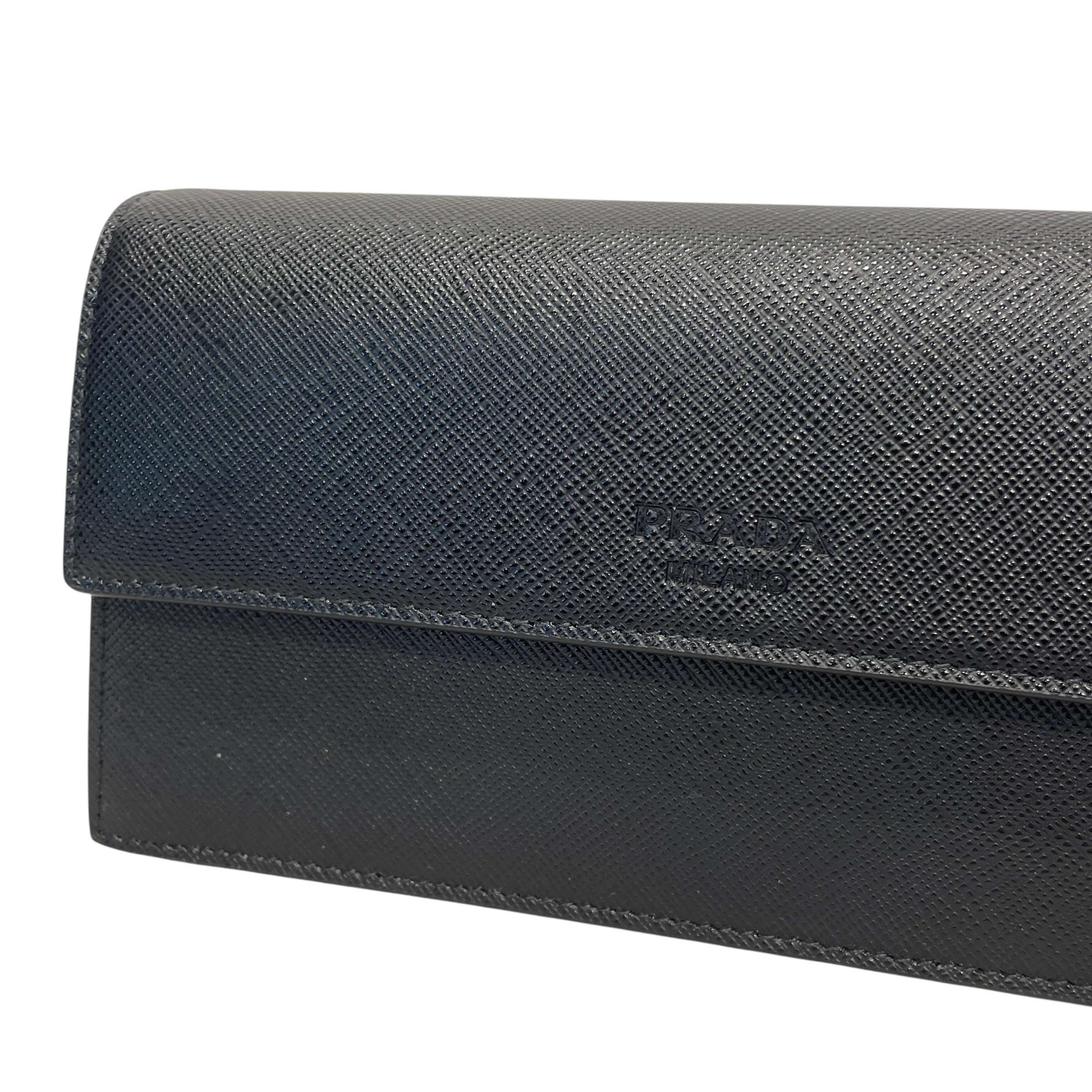 PRADA/Clutch Bag/Leather/BLK/SAFFIANO POCKET BELT BAG view 2