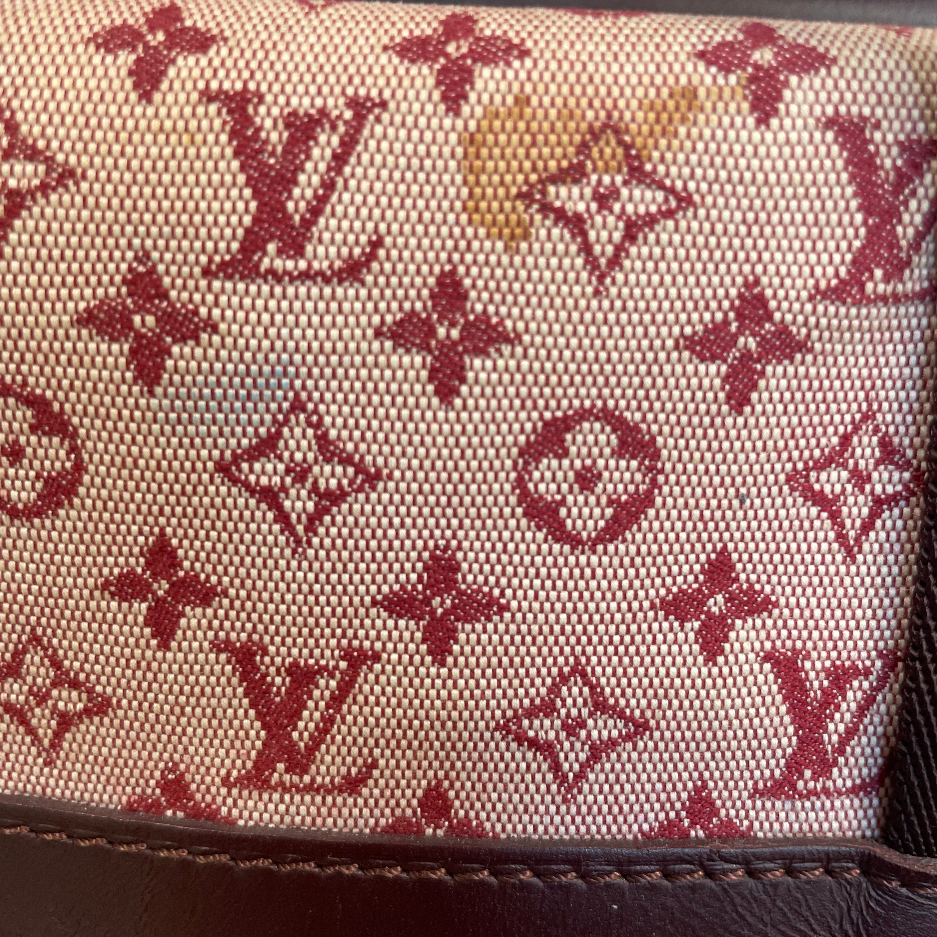 LOUIS VUITTON/Tote Bag/OS/Monogram/Cotton/BRD/red monogram view 3