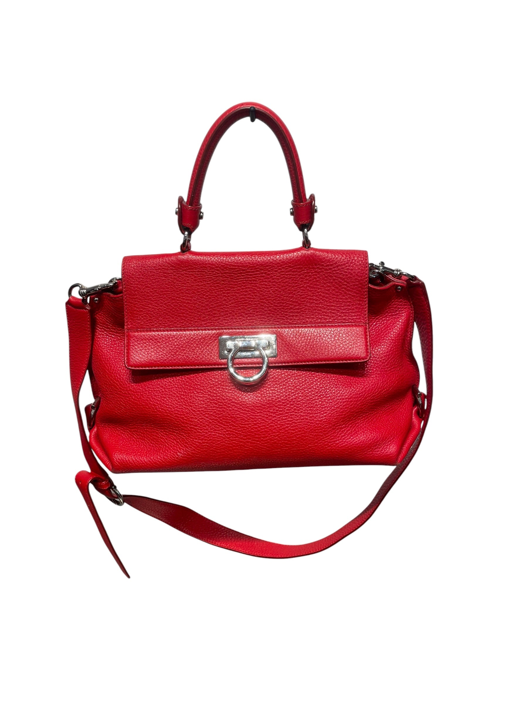 Salvatore Ferragamo/Bag/Leather/RED/SOFIA SATCHEL view 1