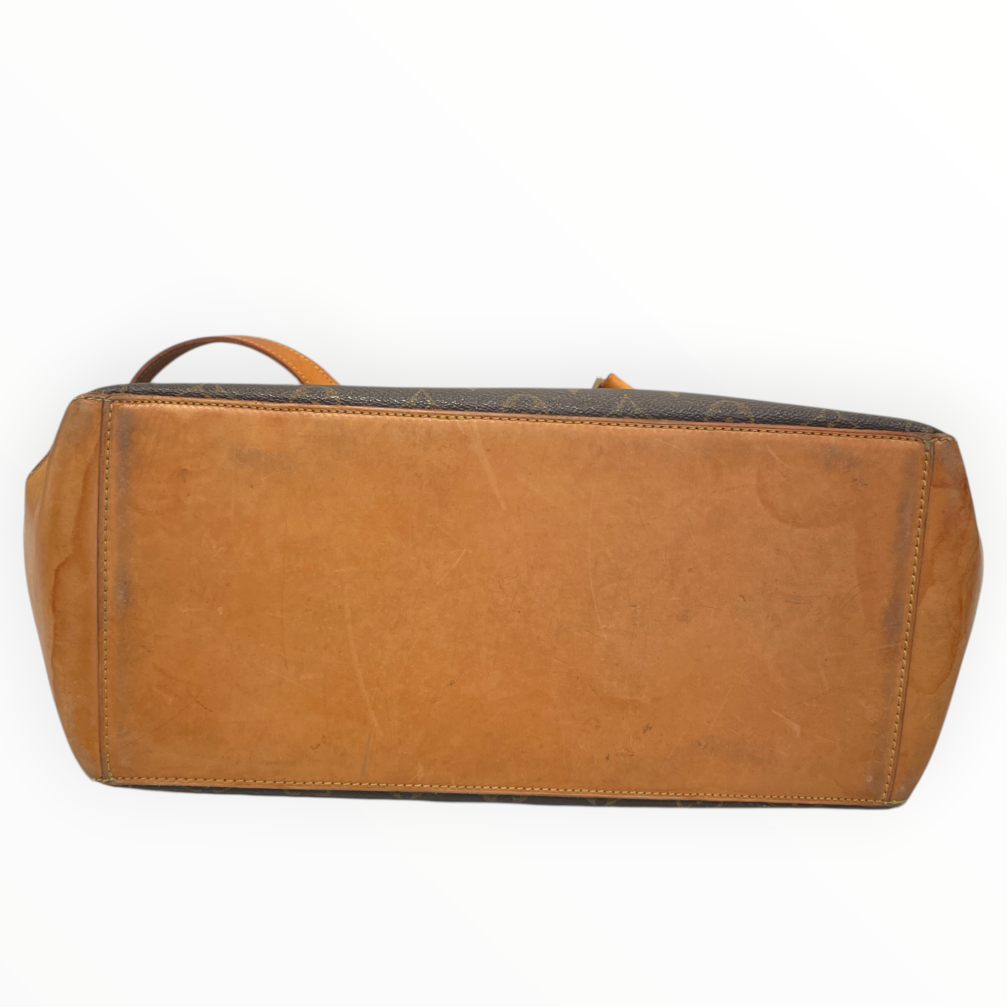 LOUIS VUITTON/Bag/Monogram/Leather/BRW/cabas mezzo view 3