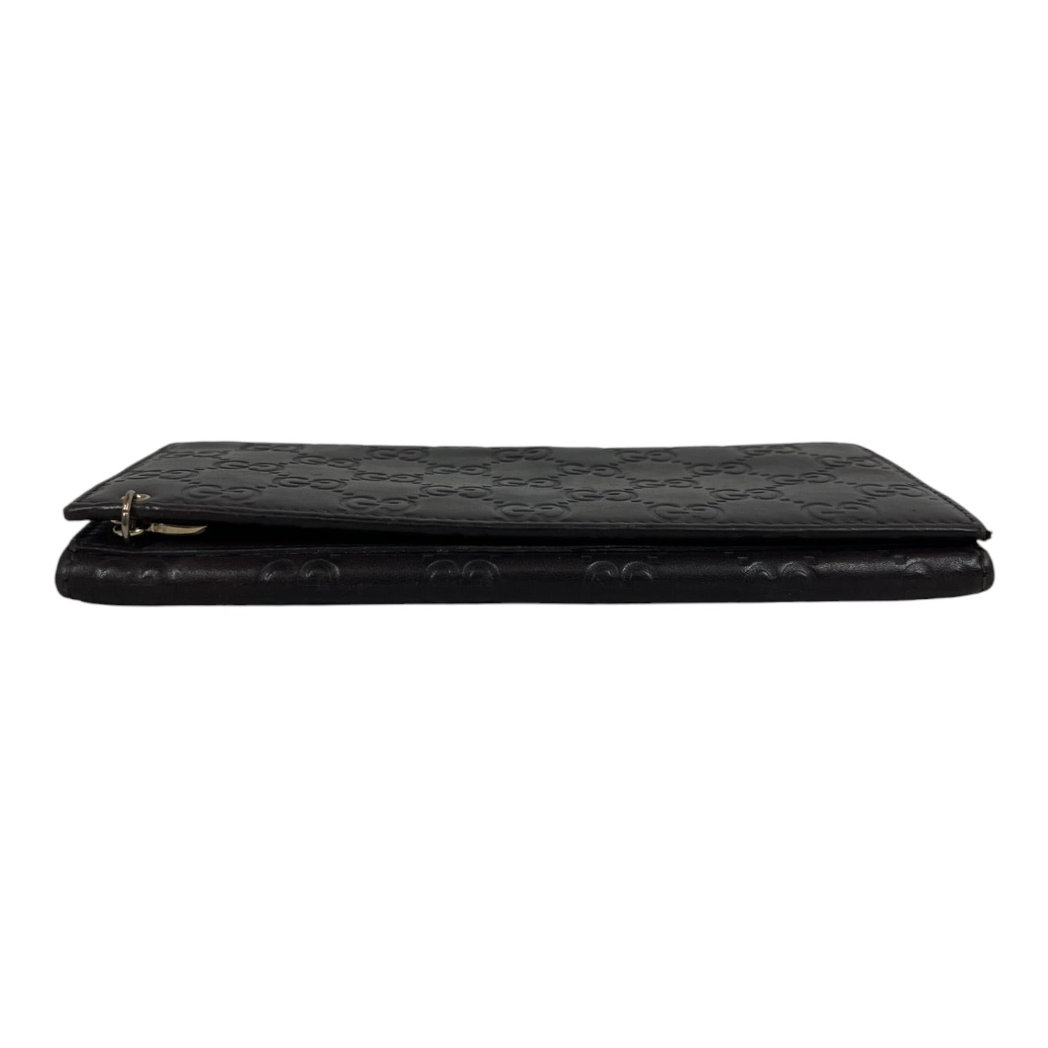 GUCCI/Bifold Wallet/Monogram/Leather/BRW/GUCCISSIMA W/ GG CHAIN view 4