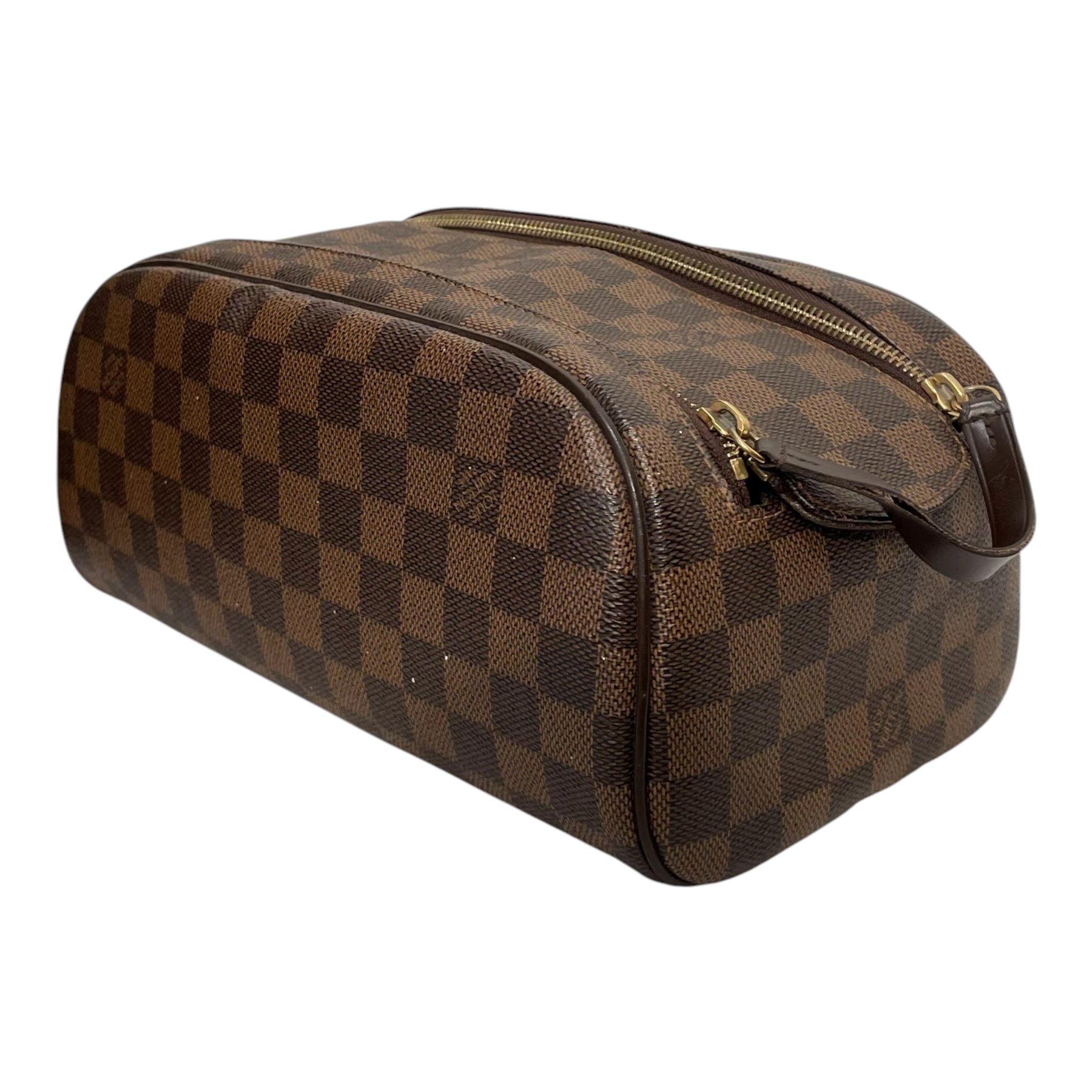 LOUIS VUITTON/Clutch Bag/Monogram/Leather/BRW/DOPP KIT DAMIER EBENE view 3