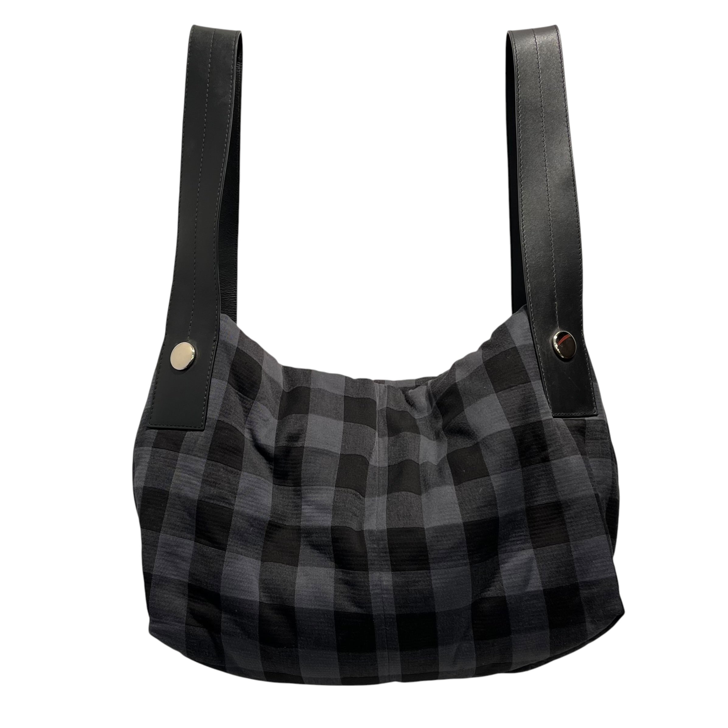 PROENZA SCHOULER/Attache Case/Plaid/Cotton/BLK/TOBO TOTE view 2